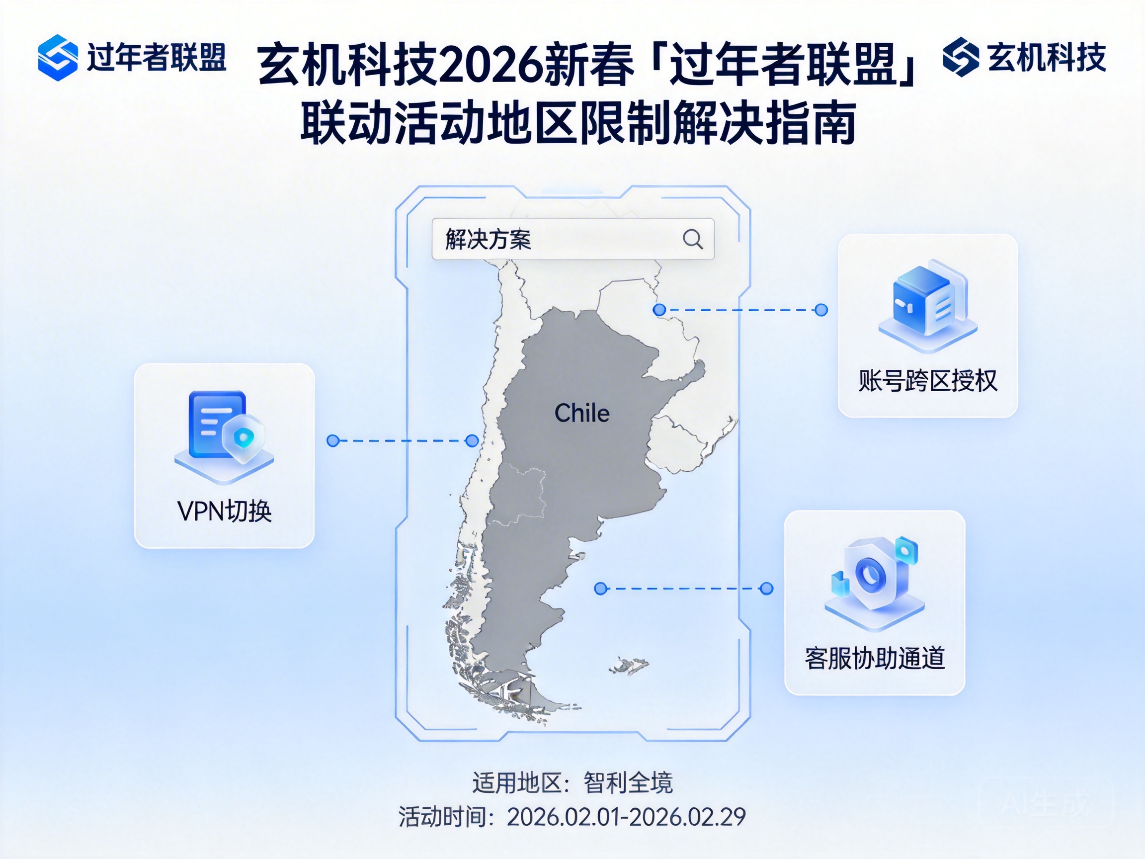 在智利追玄机科技2026新春「过年者联盟」联动活动有地区限制怎么解？