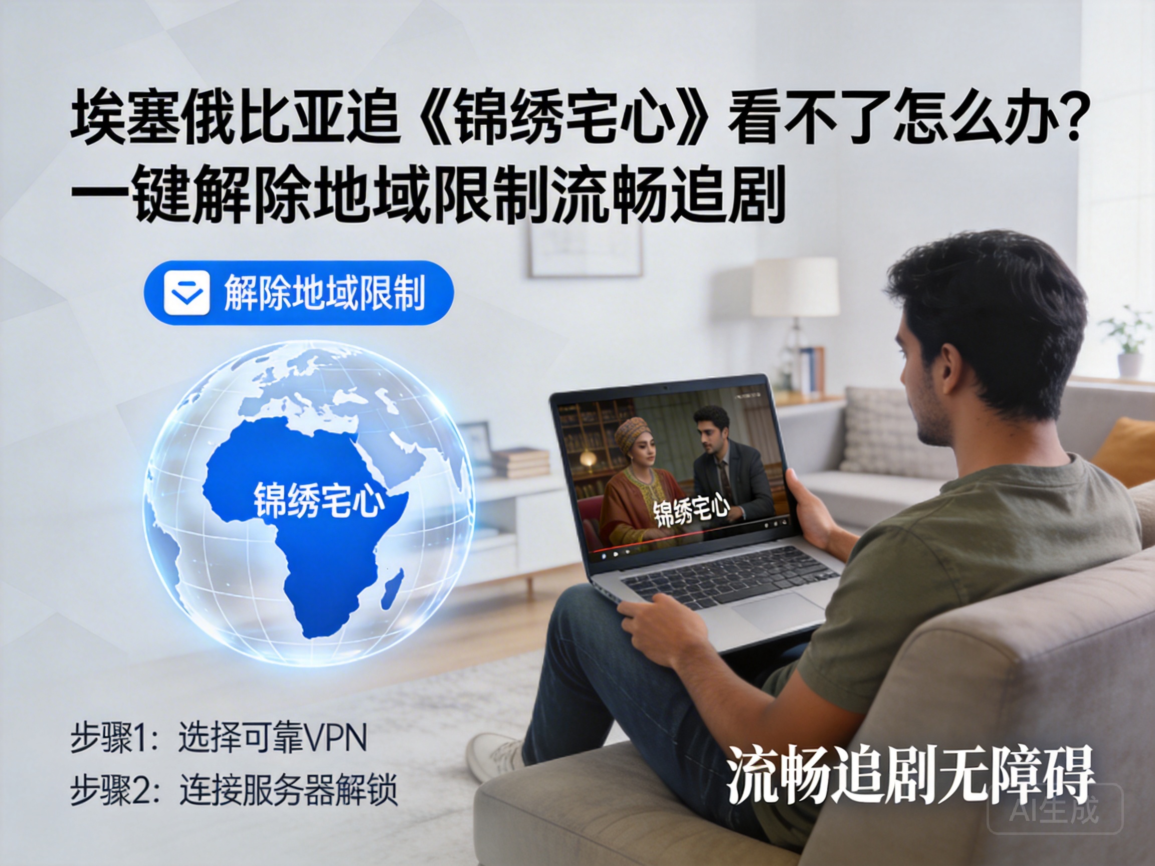 埃塞俄比亚追《锦绣宅心》看不了怎么办？一键解除地域限制流畅追剧