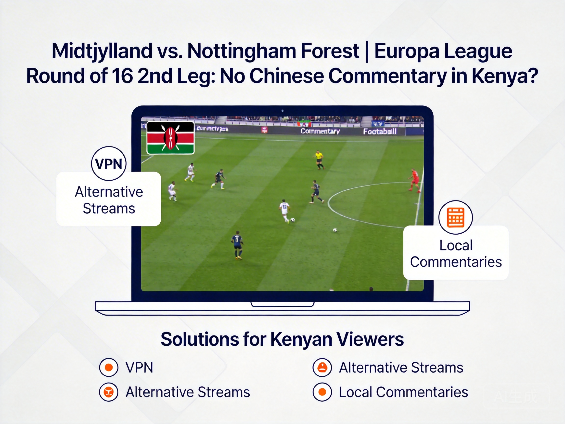 How to Solve the Problem of No Chinese Commentary When Watching the Europa League Round of 16 Second Leg Midtjylland vs Nottingham Forest in Kenya?
