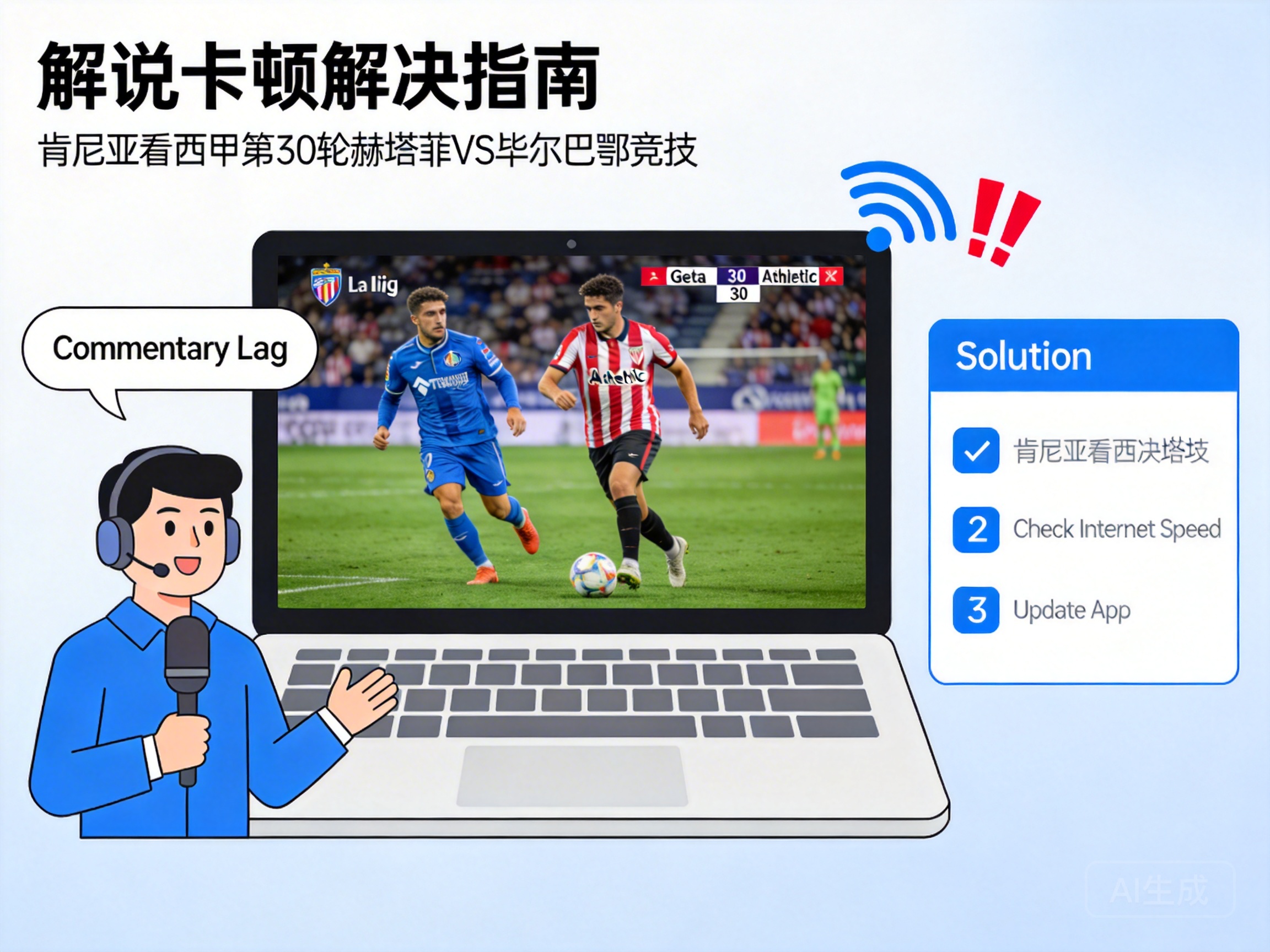 肯尼亚看西甲第30轮赫塔菲VS毕尔巴鄂竞技:解说卡顿解决指南