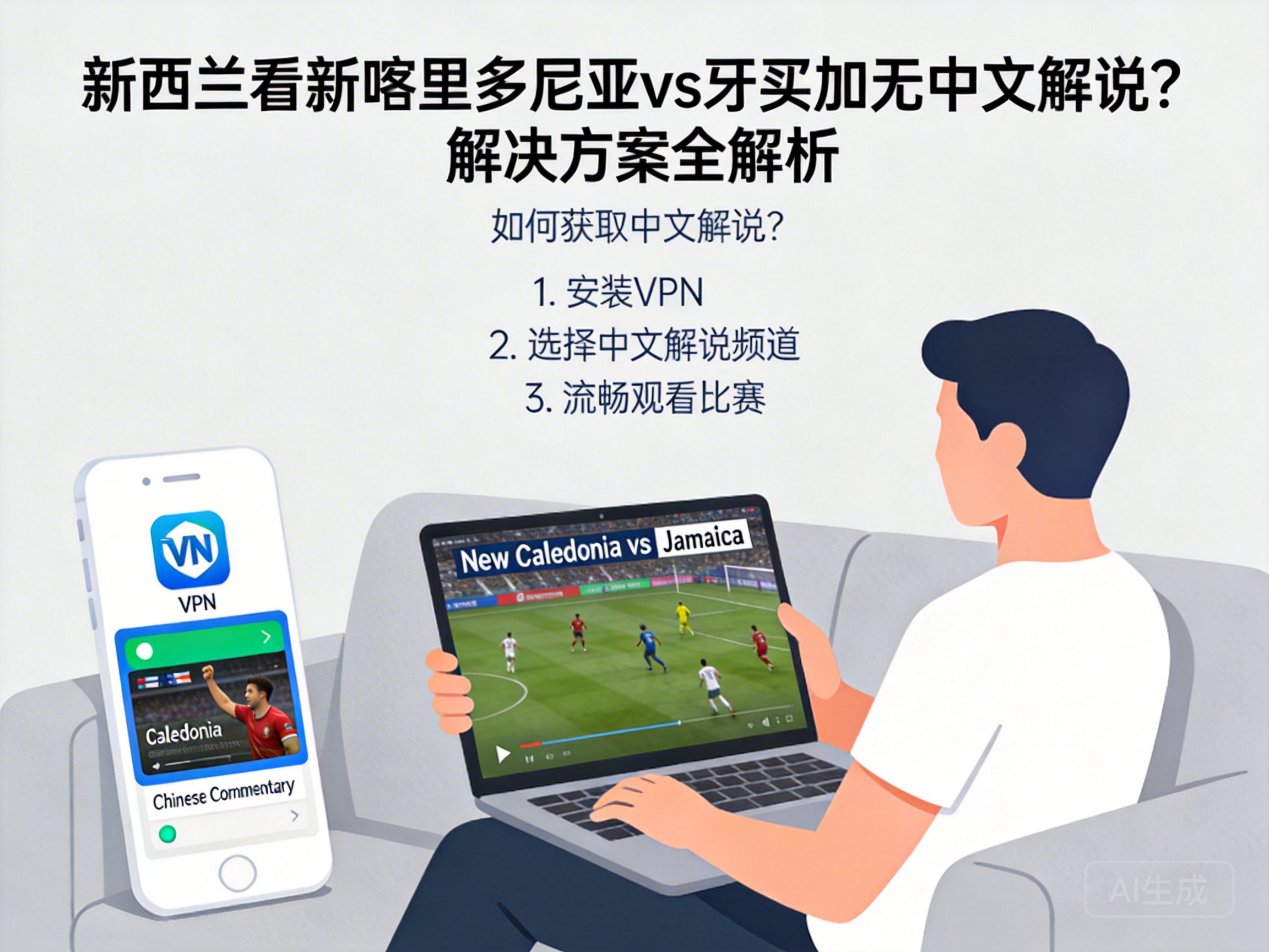 新西兰看新喀里多尼亚vs牙买加无中文解说？解决方案全解析