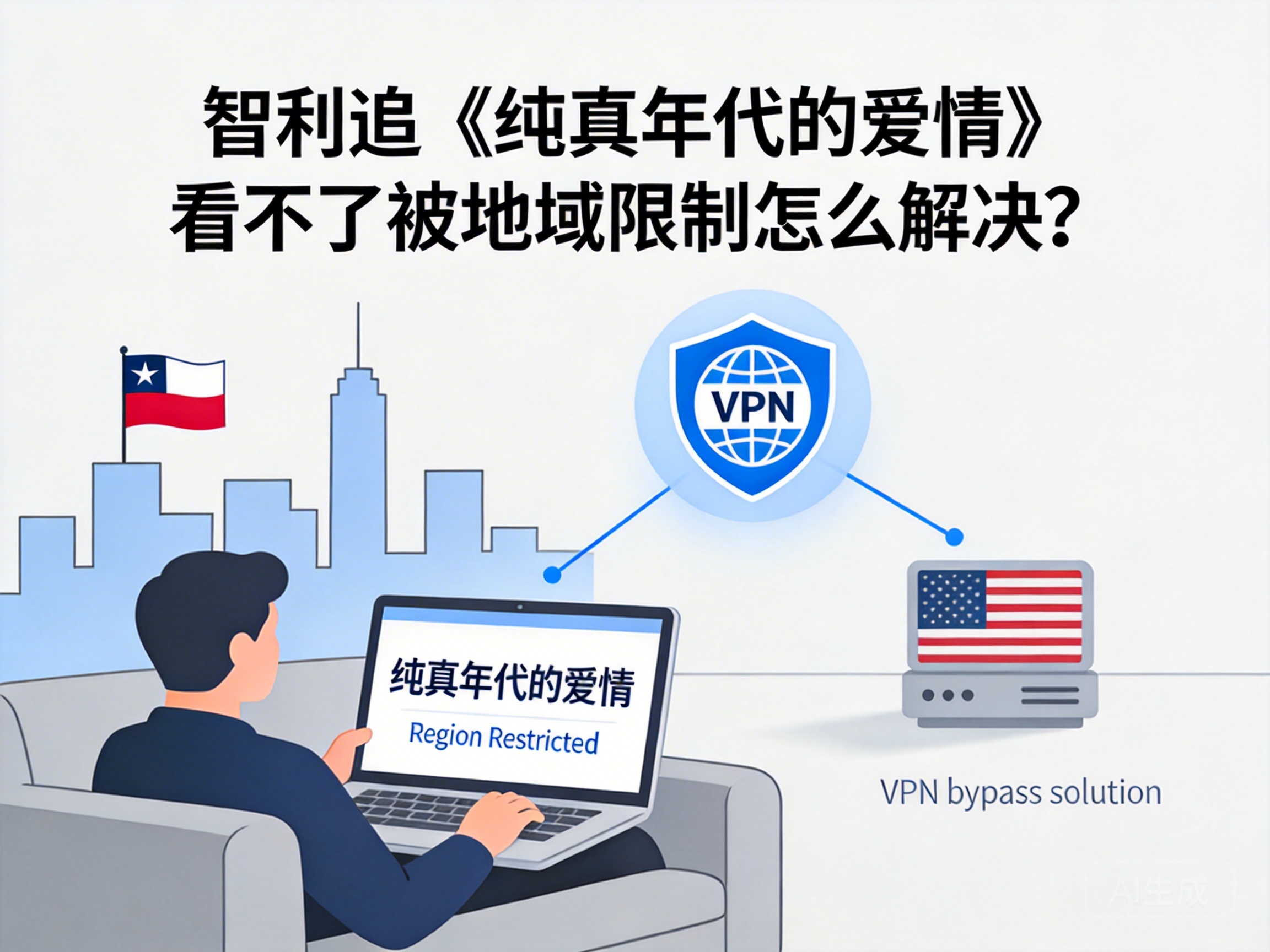 智利追《纯真年代的爱情》看不了被地域限制怎么解决？