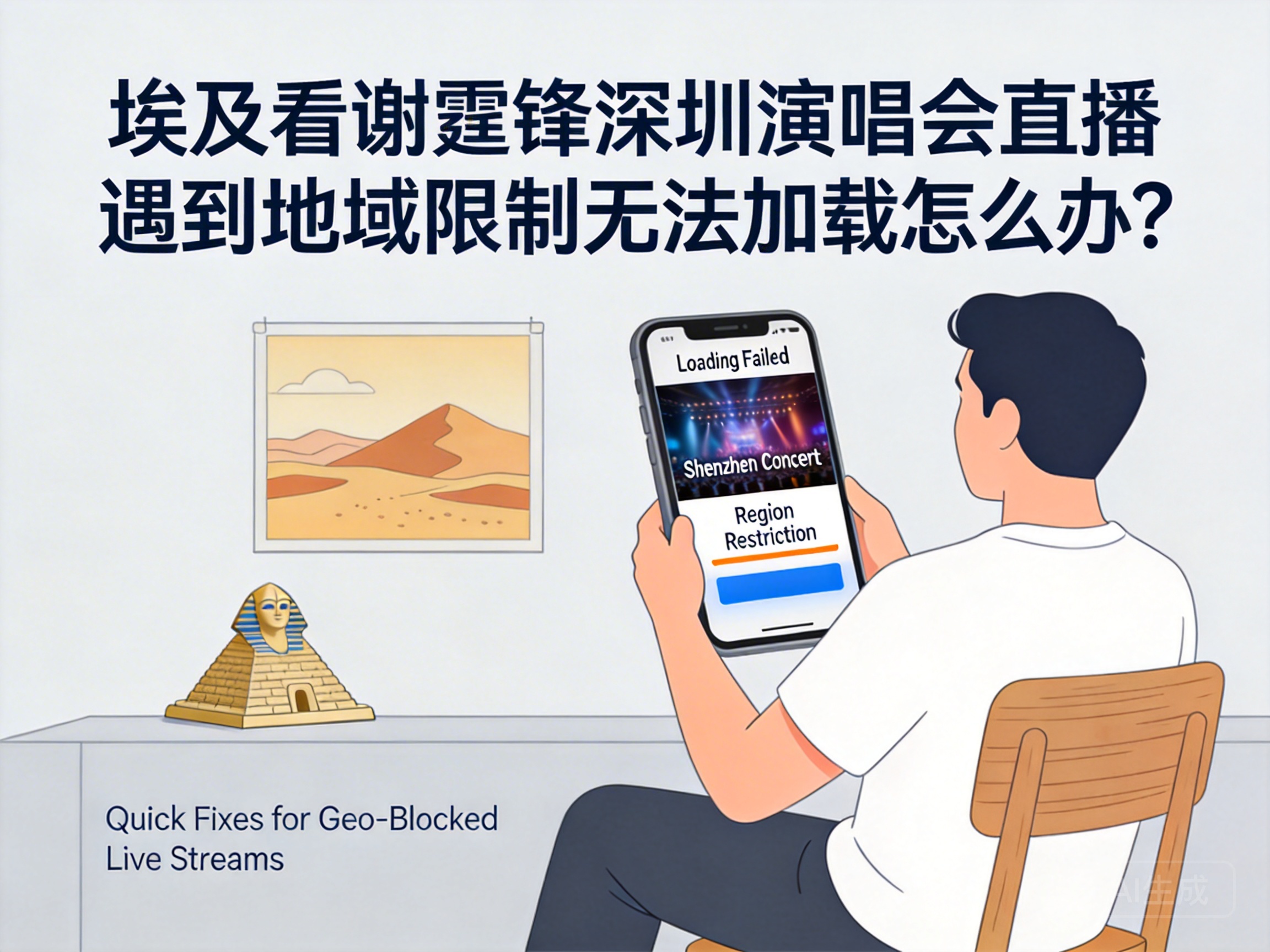 How to Fix Geo-Restrictions When Watching Nicholas Tse's Shenzhen Concert Live Stream from Egypt?