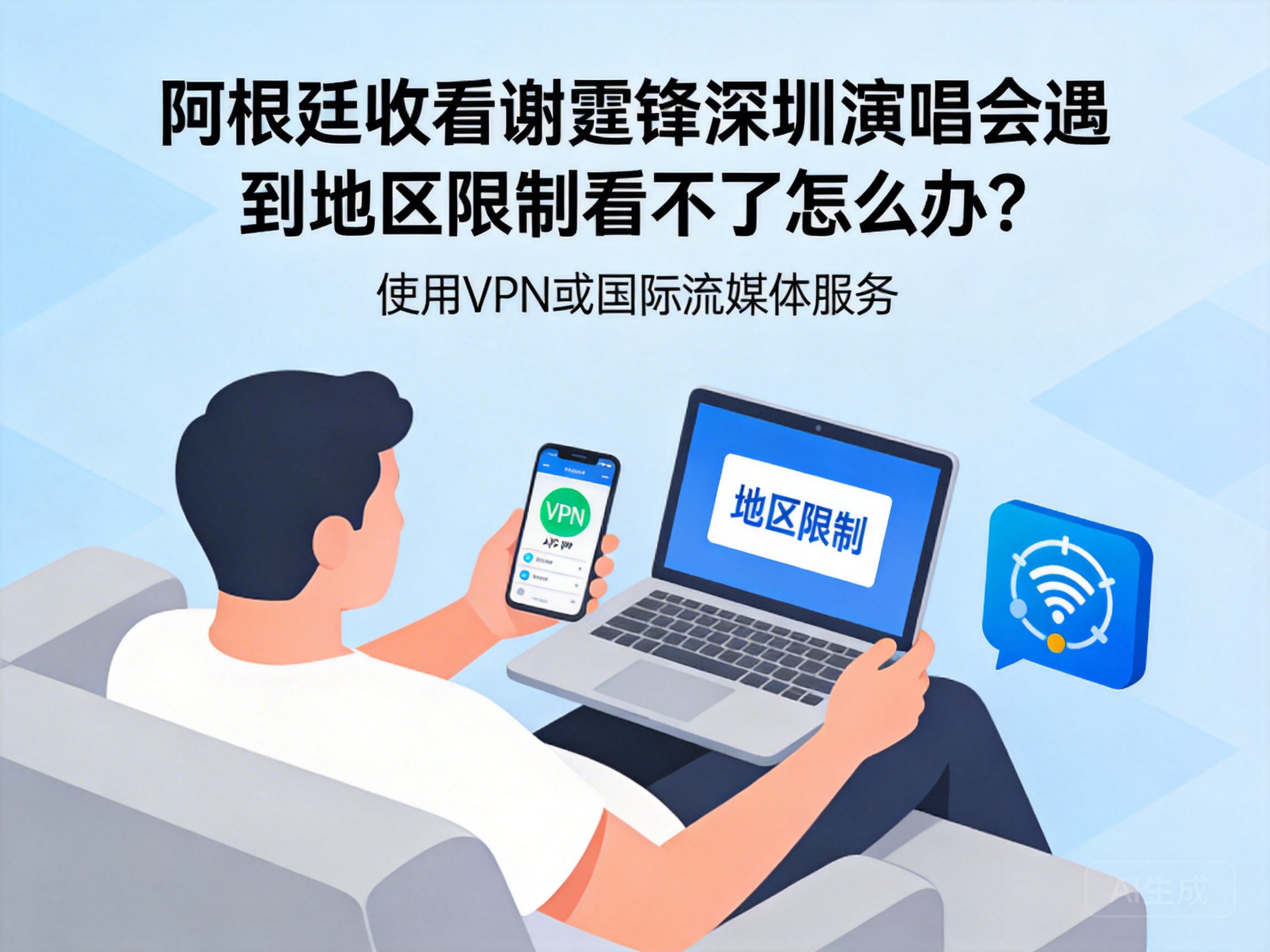 阿根廷收看谢霆锋深圳演唱会遇到地区限制看不了怎么办？