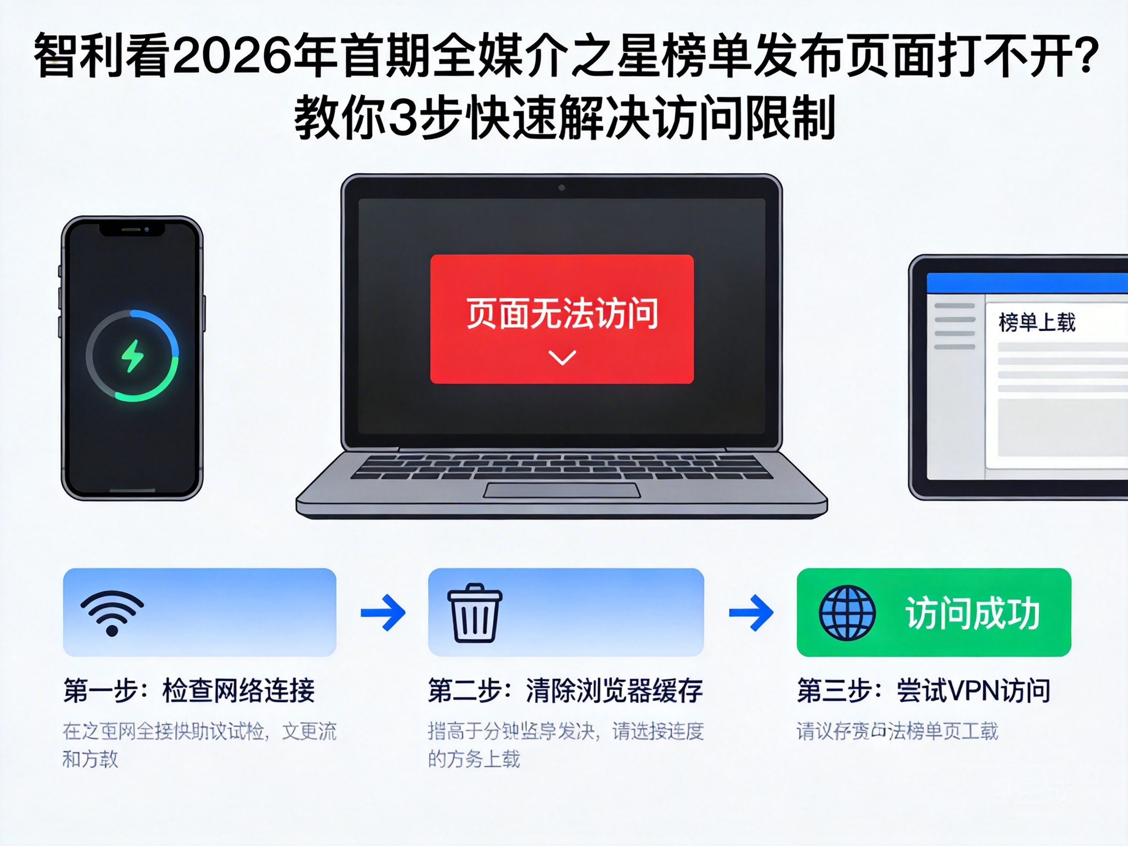 Can't Access the 2026 First All-Media Star List Release Page in Chile? 3 Steps to Quickly Solve Access Restrictions