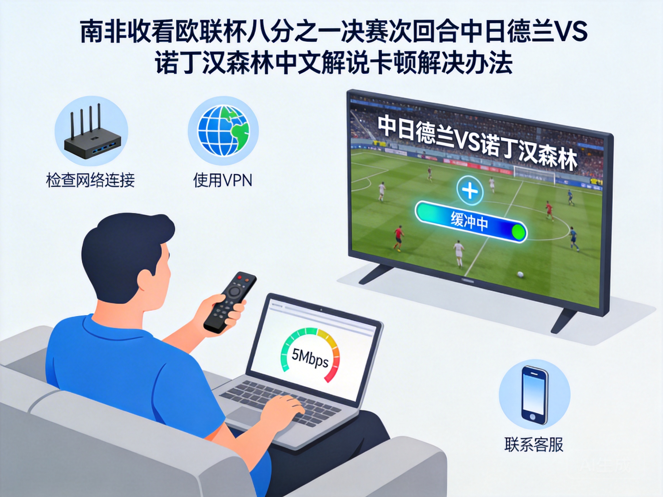 How to Fix Buffering Issues When Watching the Chinese Commentary of Midtjylland vs Nottingham Forest (Europa League Round of 16 Second Leg) in South Africa?