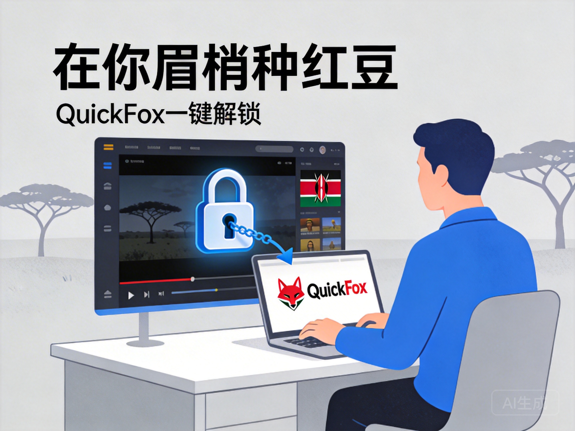 肯尼亚追《在你眉梢种红豆》遇地域限制？QuickFox一键解锁