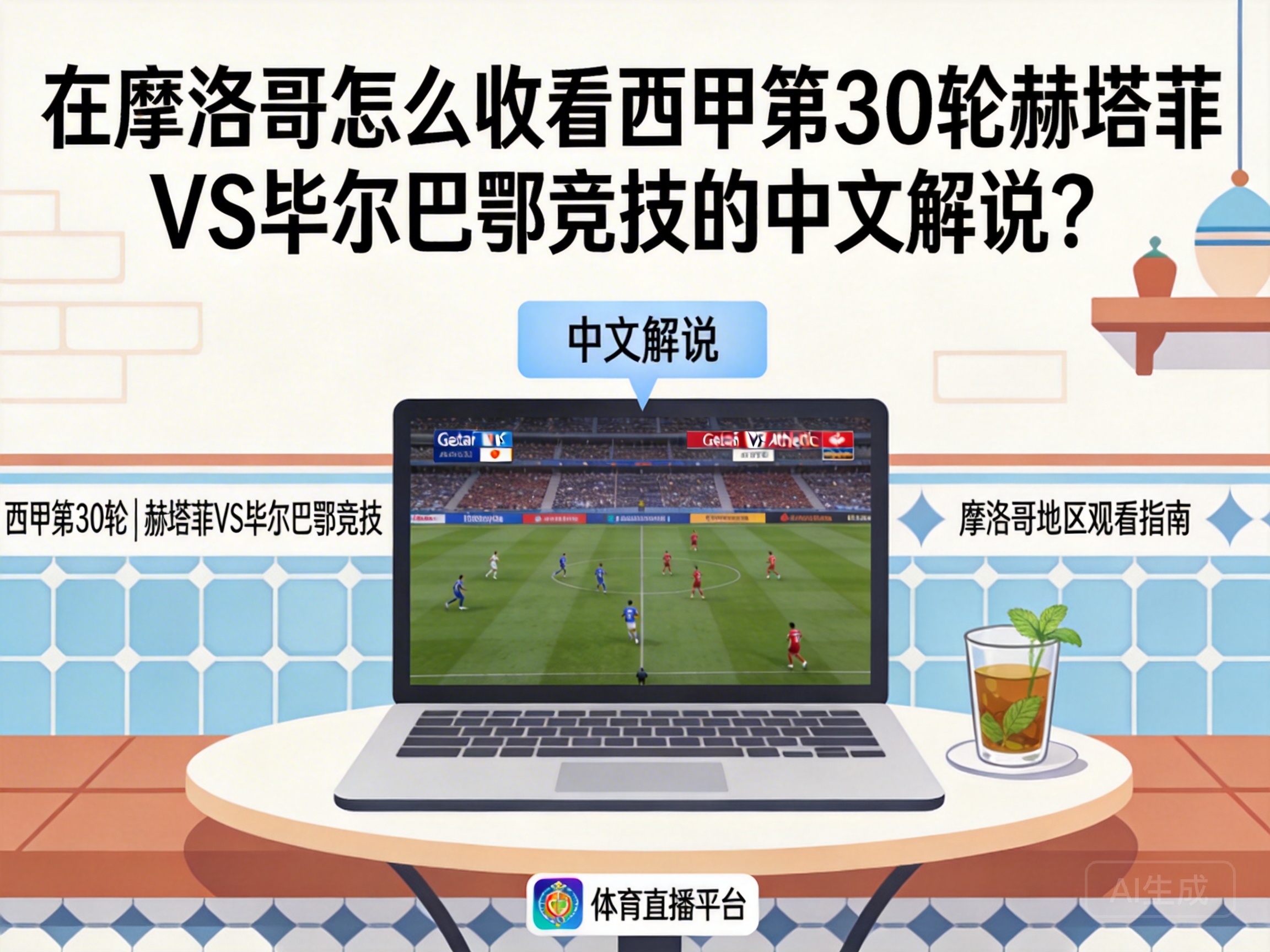 在摩洛哥怎么收看西甲第30轮赫塔菲VS毕尔巴鄂竞技的中文解说？