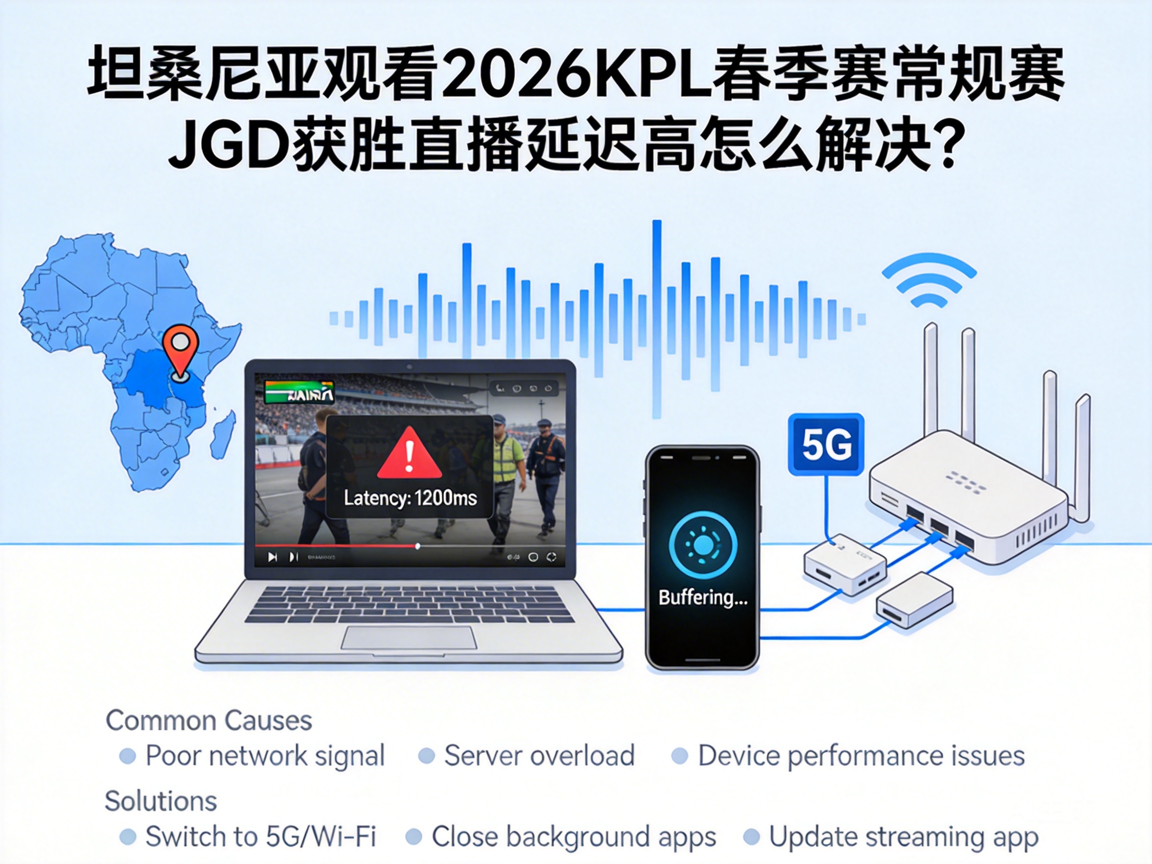 How to Fix High Latency When Watching JGD's 2026 KPL Spring Regular Season Wins Live in Tanzania?