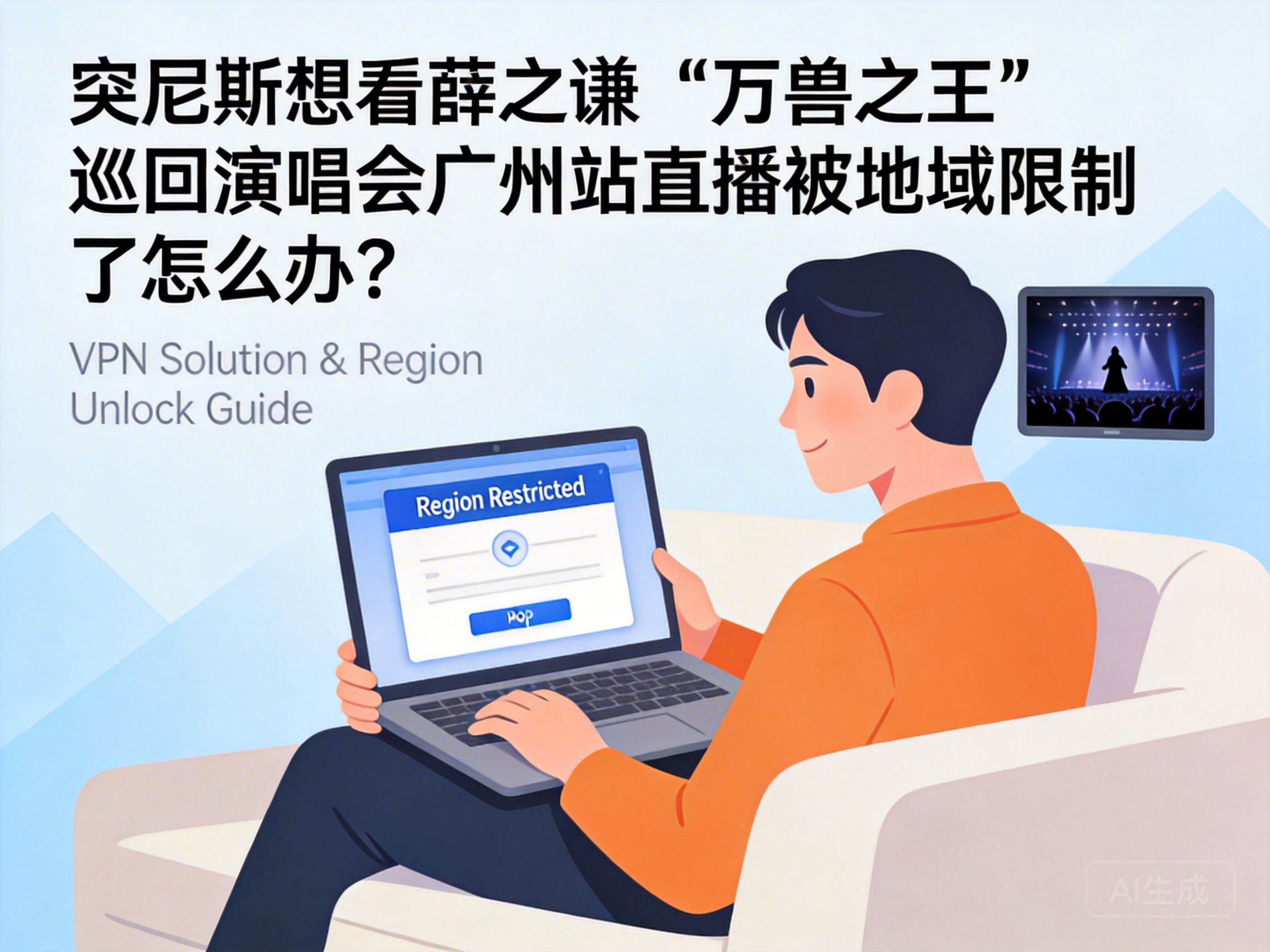 How to Watch the Live Stream of Joker Xue's "King of Beasts" Guangzhou Concert in Tunisia with Geo-Restrictions?