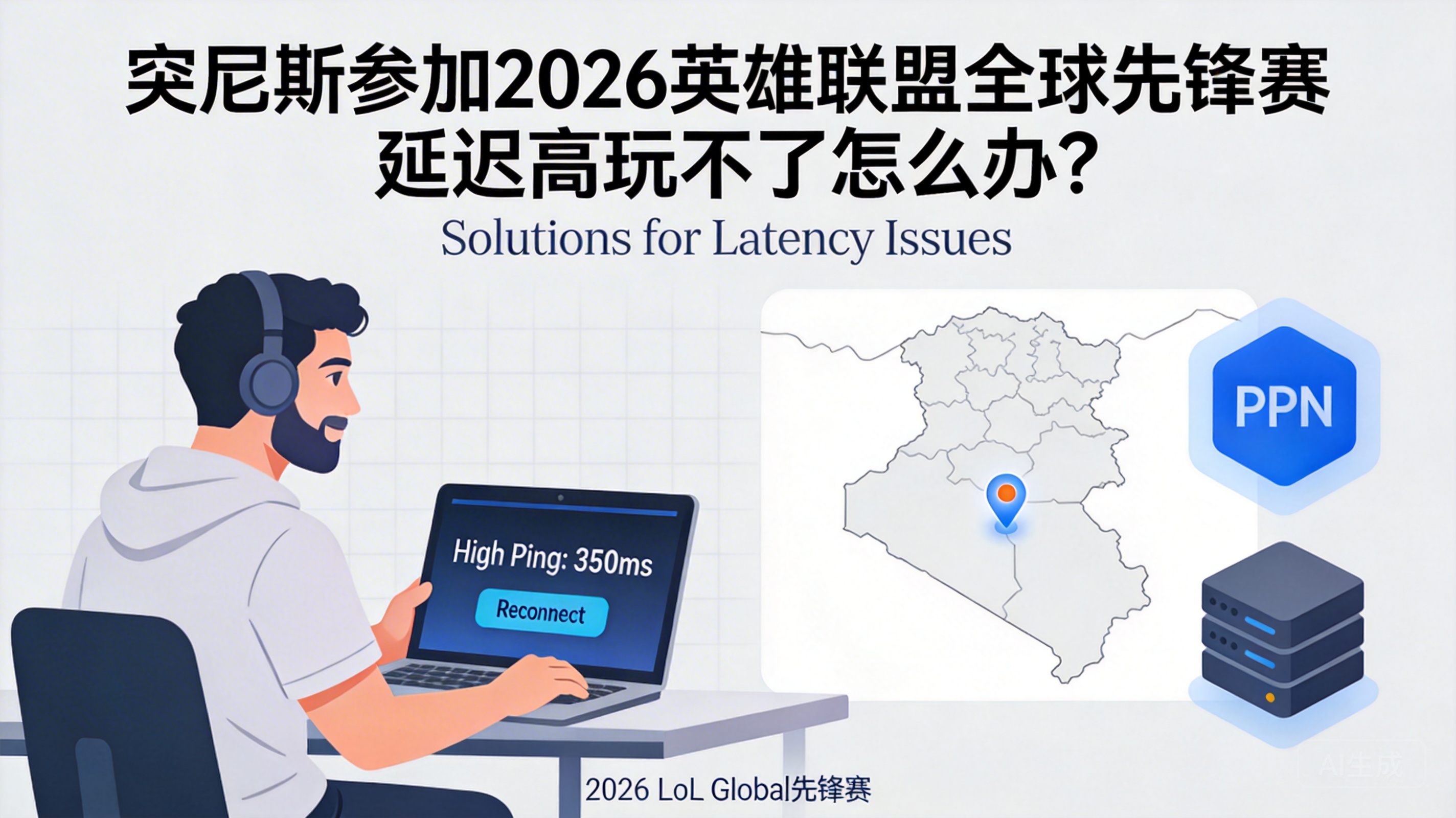 突尼斯参加2026英雄联盟全球先锋赛延迟高玩不了怎么办？