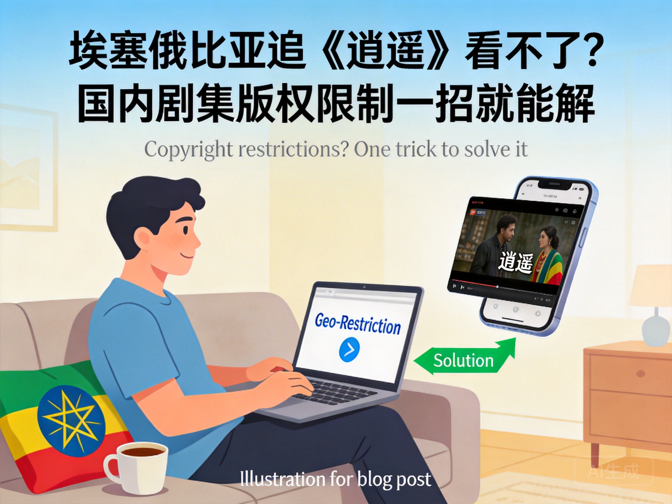 埃塞俄比亚追《逍遥》看不了？国内剧集版权限制一招就能解