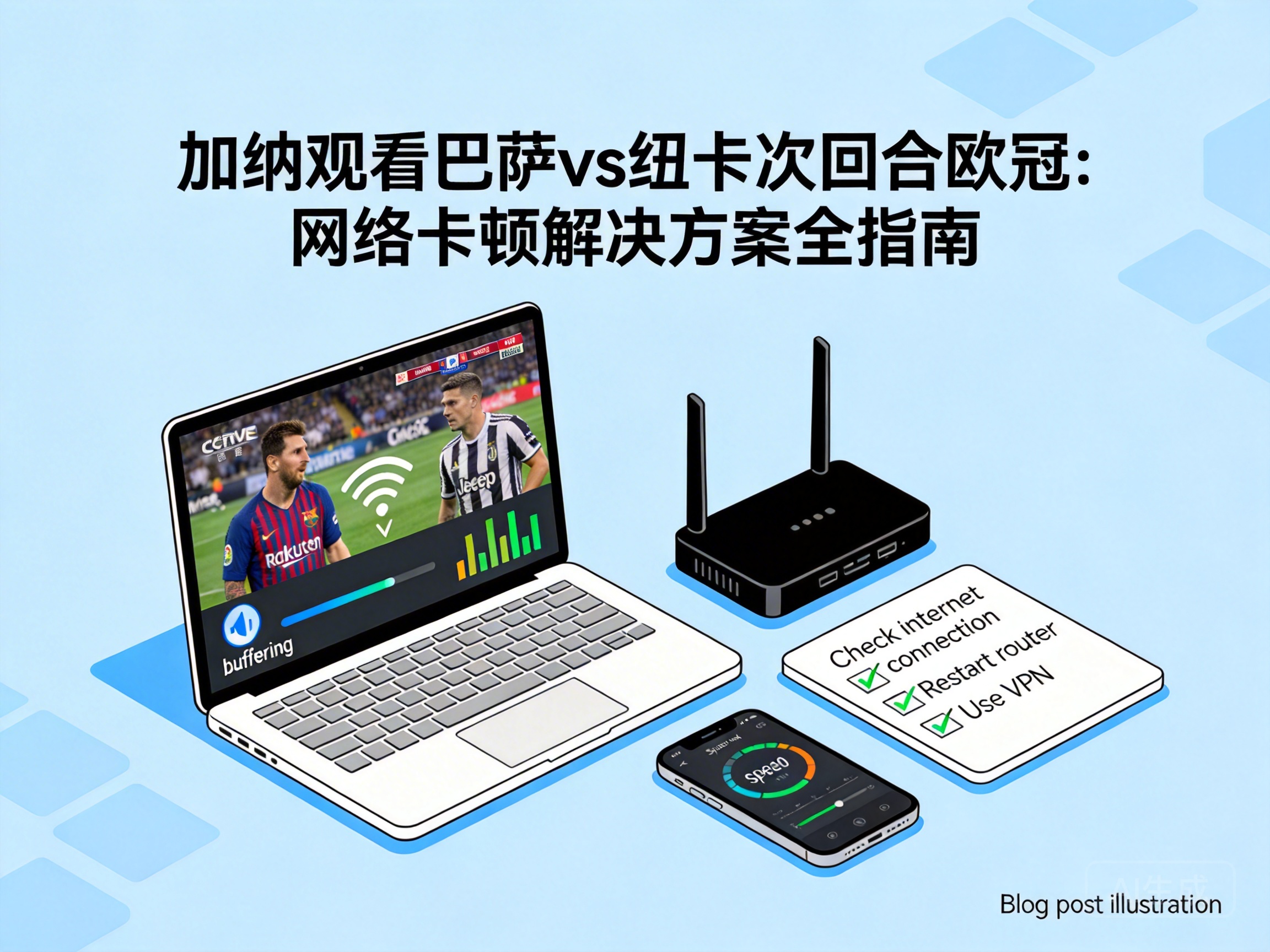 Fixing Buffering Issues When Watching Barcelona vs Newcastle United Champions League Second Leg in Ghana