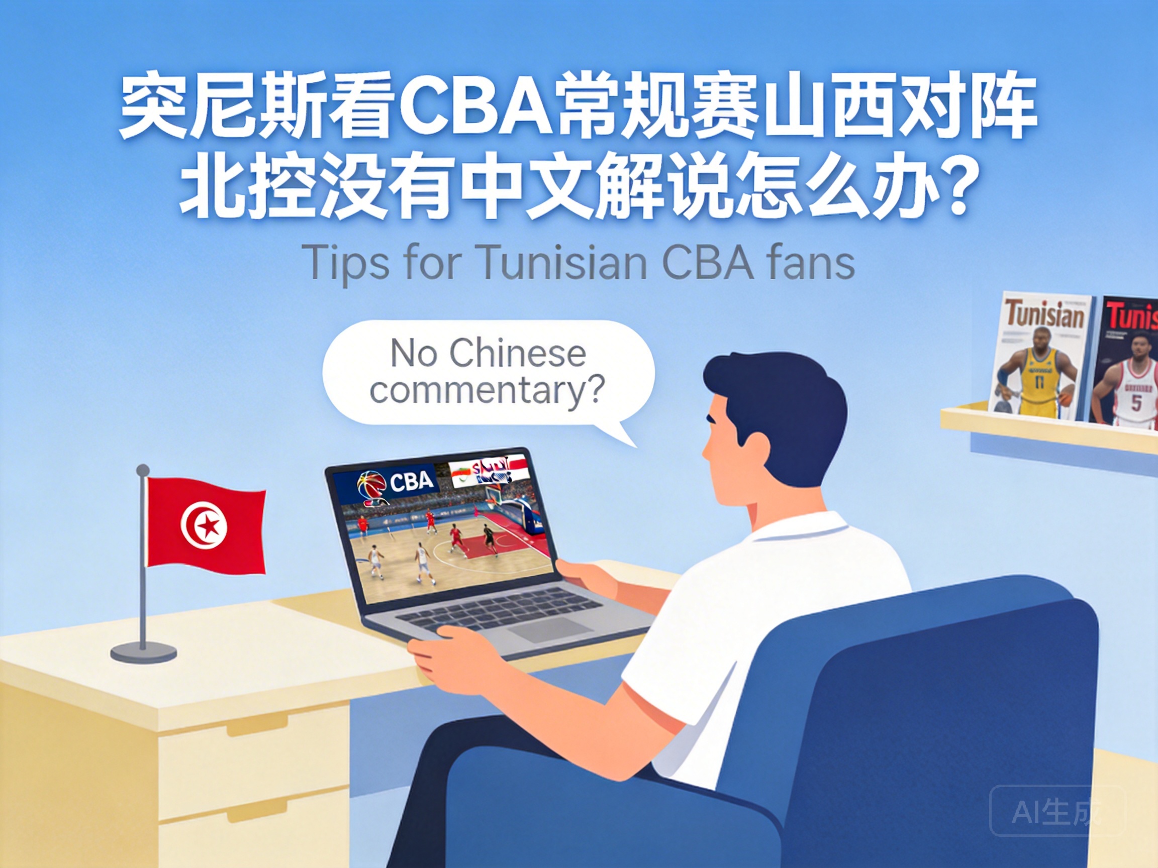 突尼斯看CBA常规赛山西对阵北控没有中文解说怎么办？