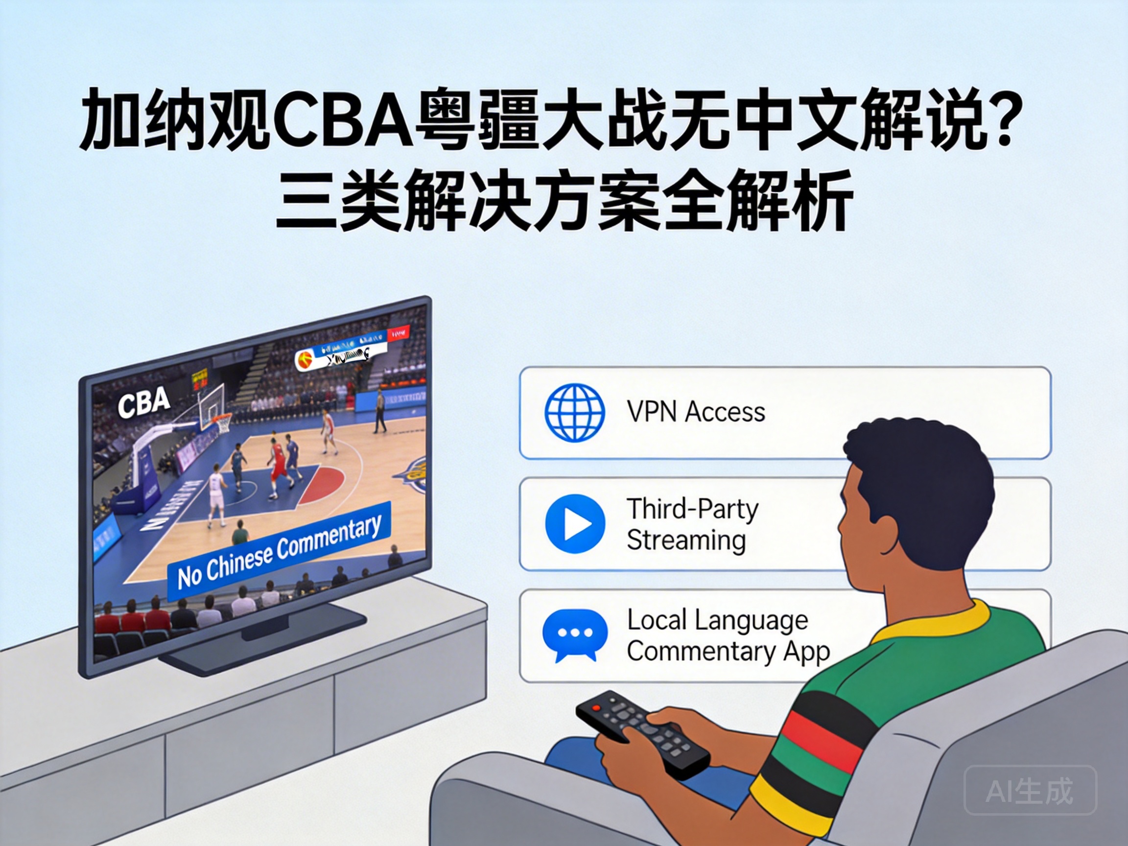 No Chinese Commentary for CBA GD vs Xinjiang Game in Ghana? 3 Solutions
