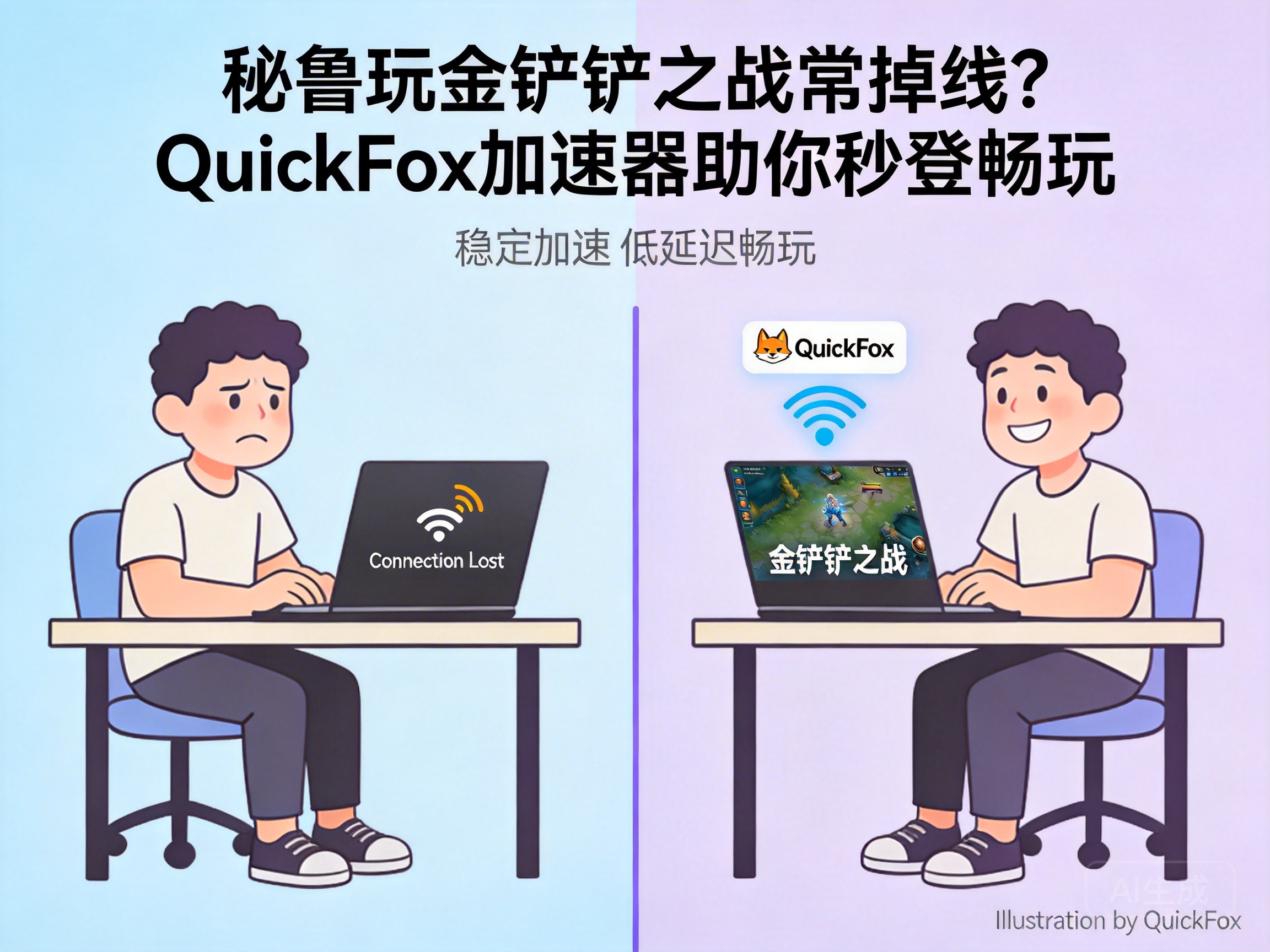 秘鲁玩金铲铲之战常掉线？QuickFox加速器助你秒登畅玩