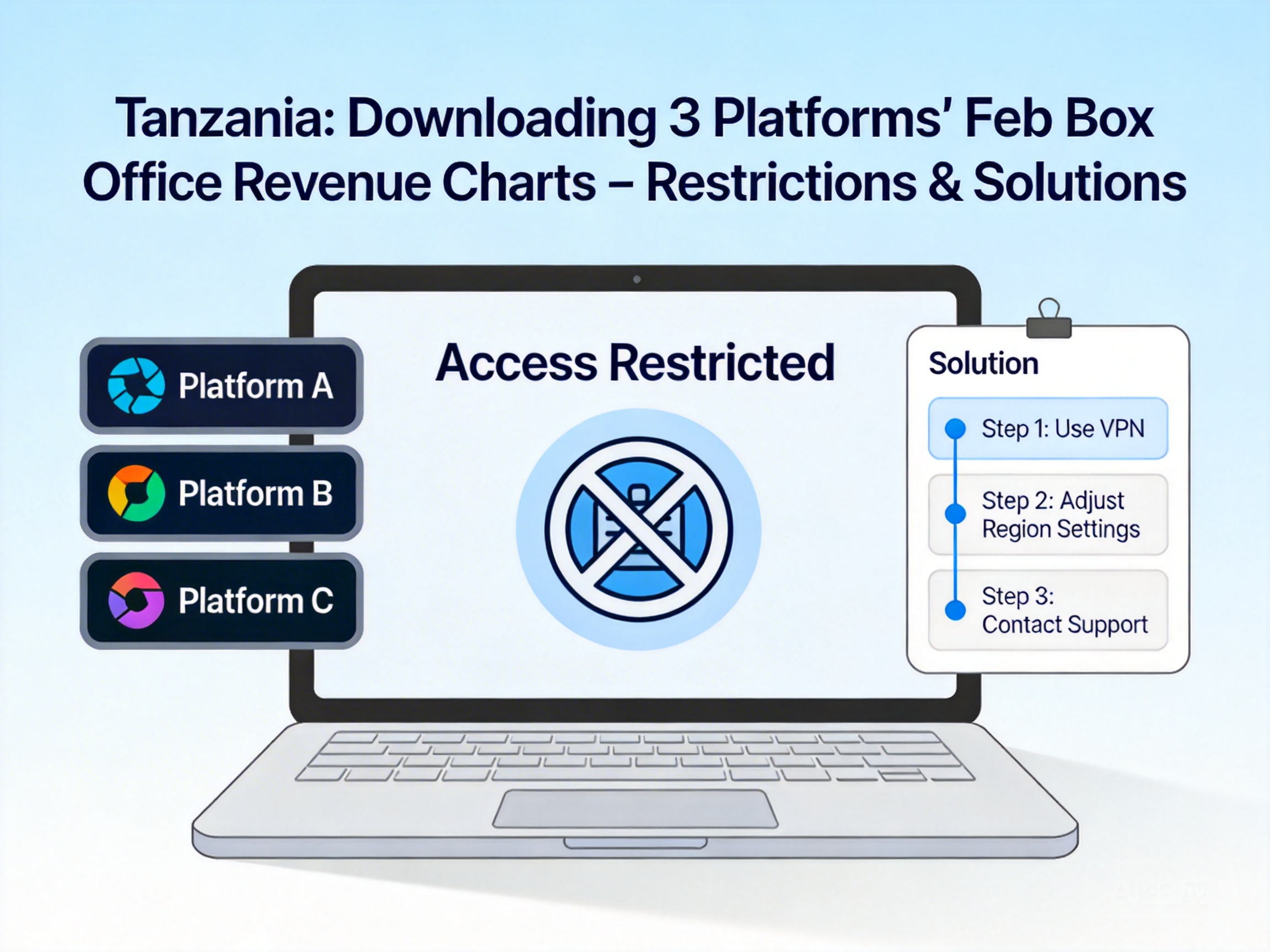坦桑尼亚想下载三大平台2月分账剧票房榜相关内容被限制了咋解决？
