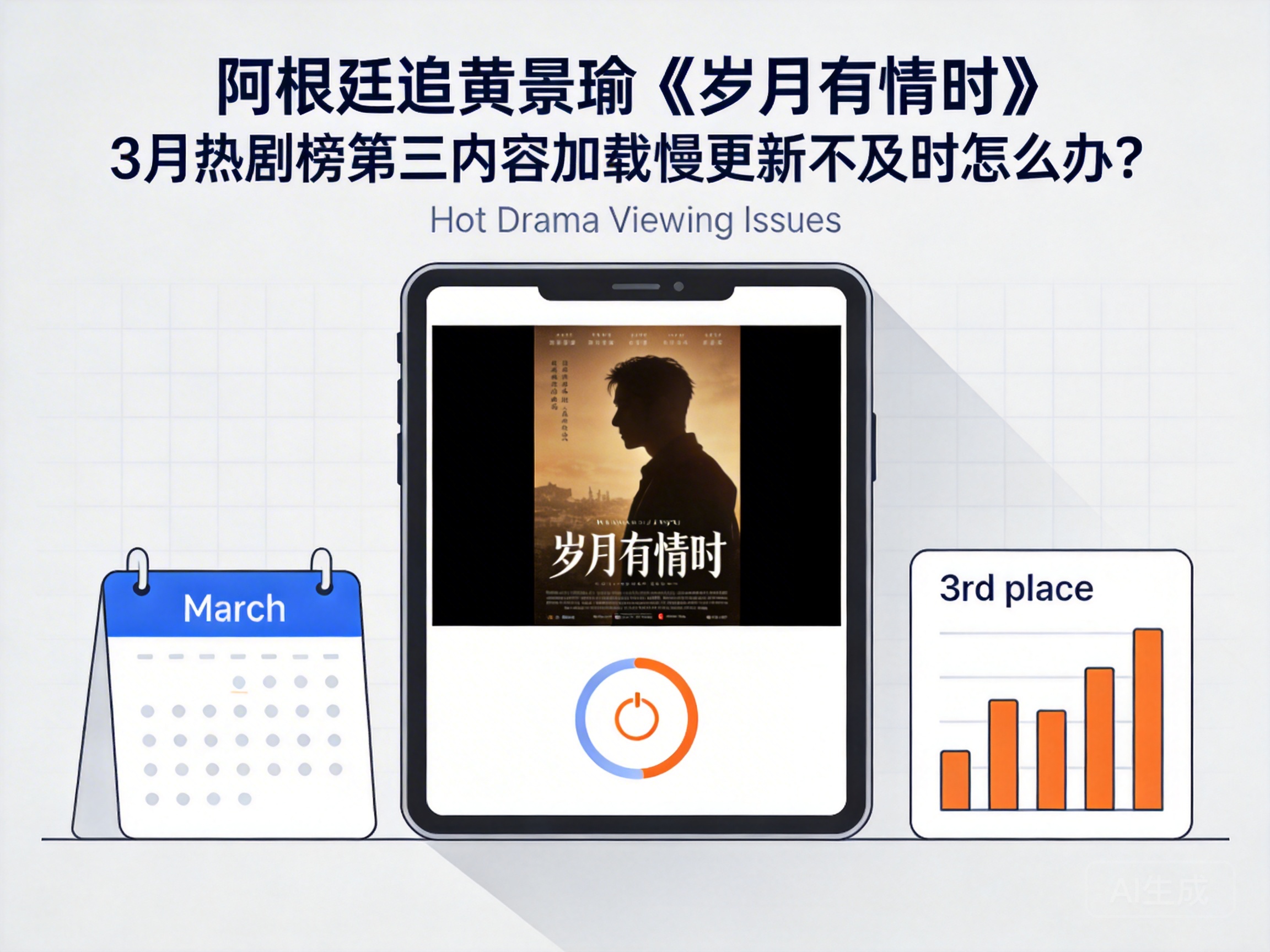 阿根廷追黄景瑜《岁月有情时》3月热剧榜第三内容加载慢更新不及时怎么办？