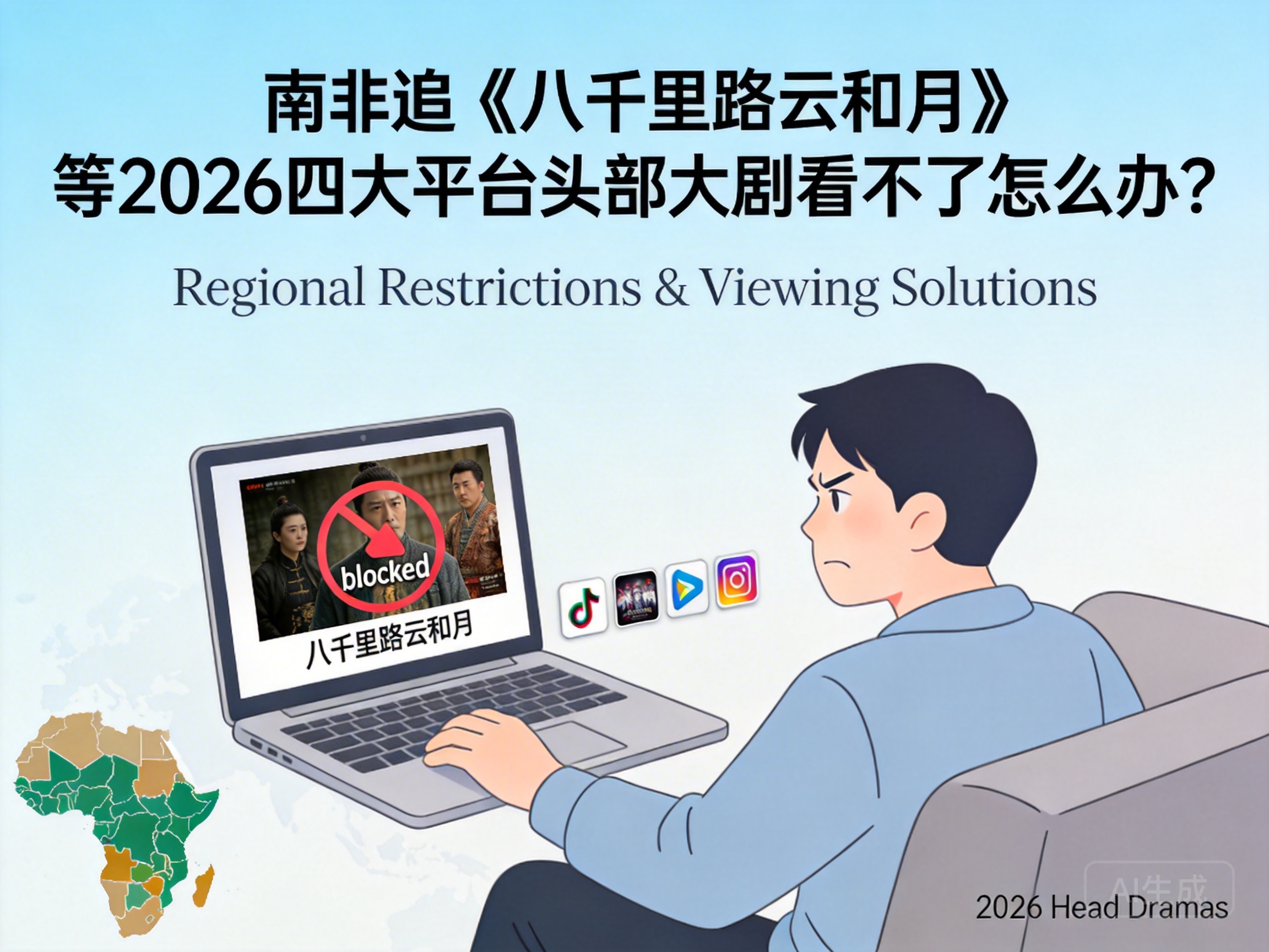 南非追《八千里路云和月》等2026四大平台头部大剧看不了怎么办？