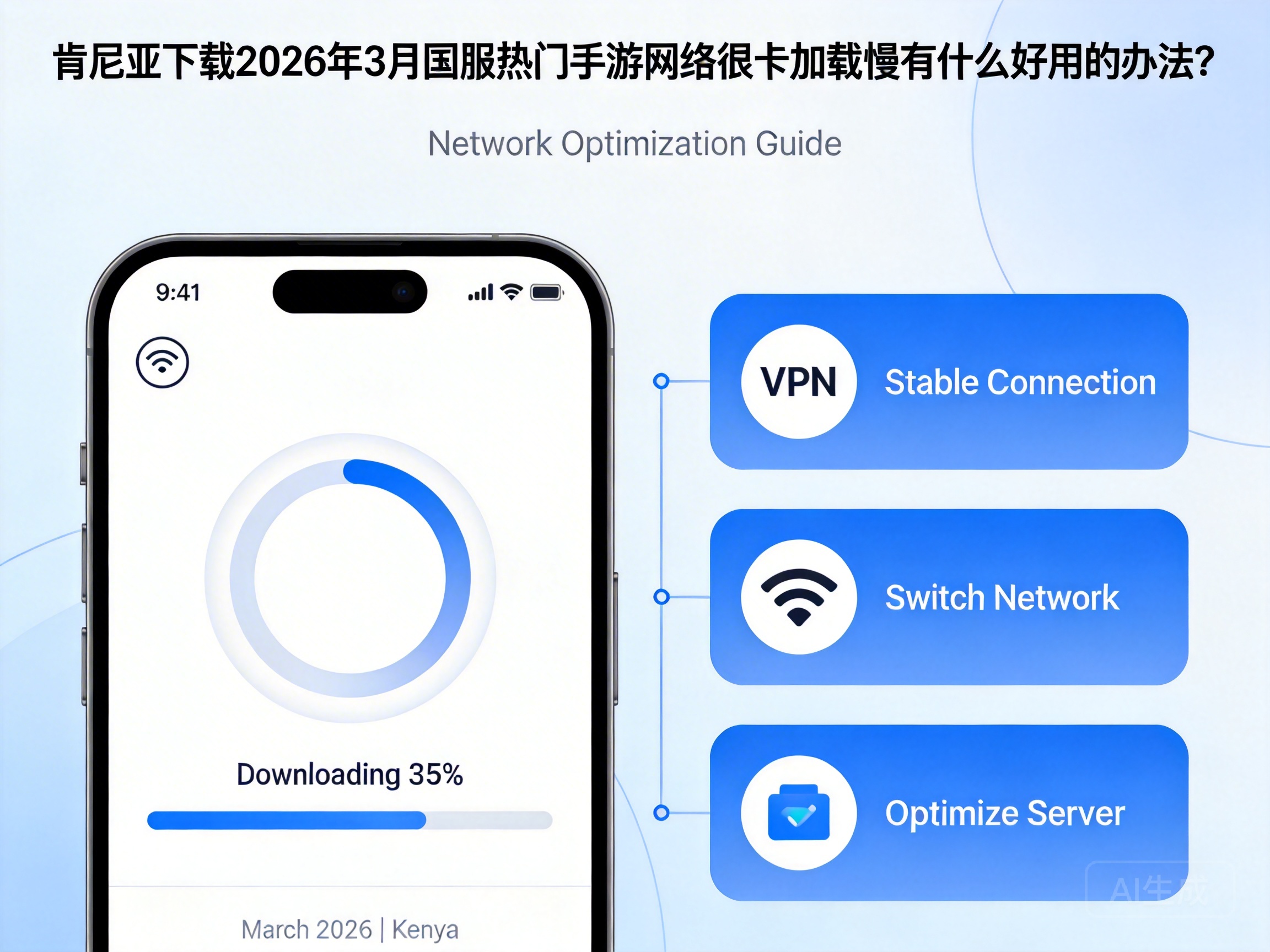 肯尼亚下载2026年3月国服热门手游网络很卡加载慢有什么好用的办法？