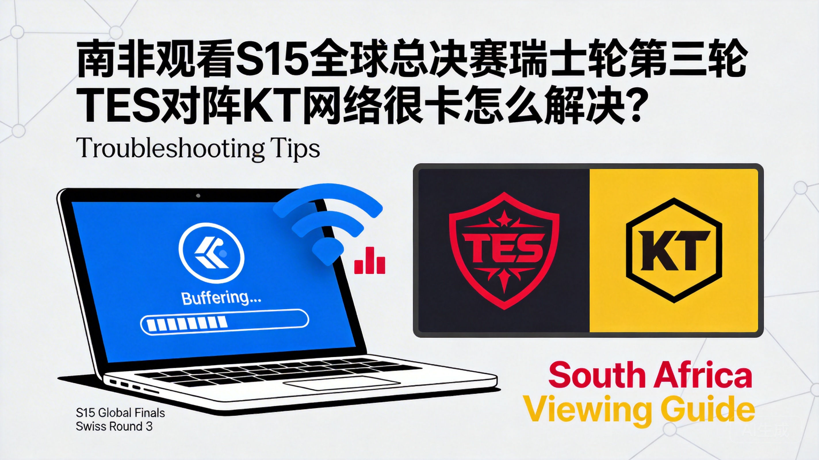 How to Fix Lag When Watching TES vs KT in S15 World Championship Swiss Stage Round 3 from South Africa?