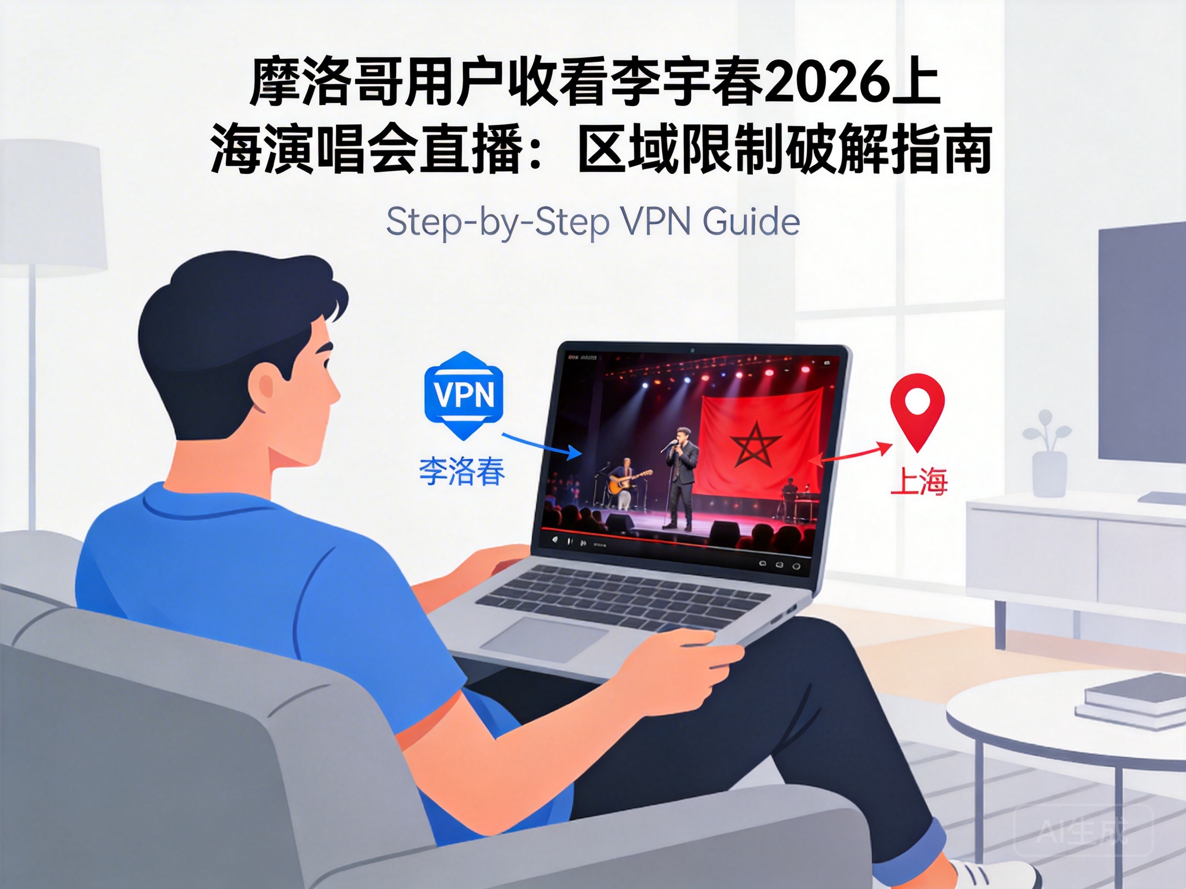 摩洛哥用户收看李宇春2026上海演唱会直播：区域限制破解指南