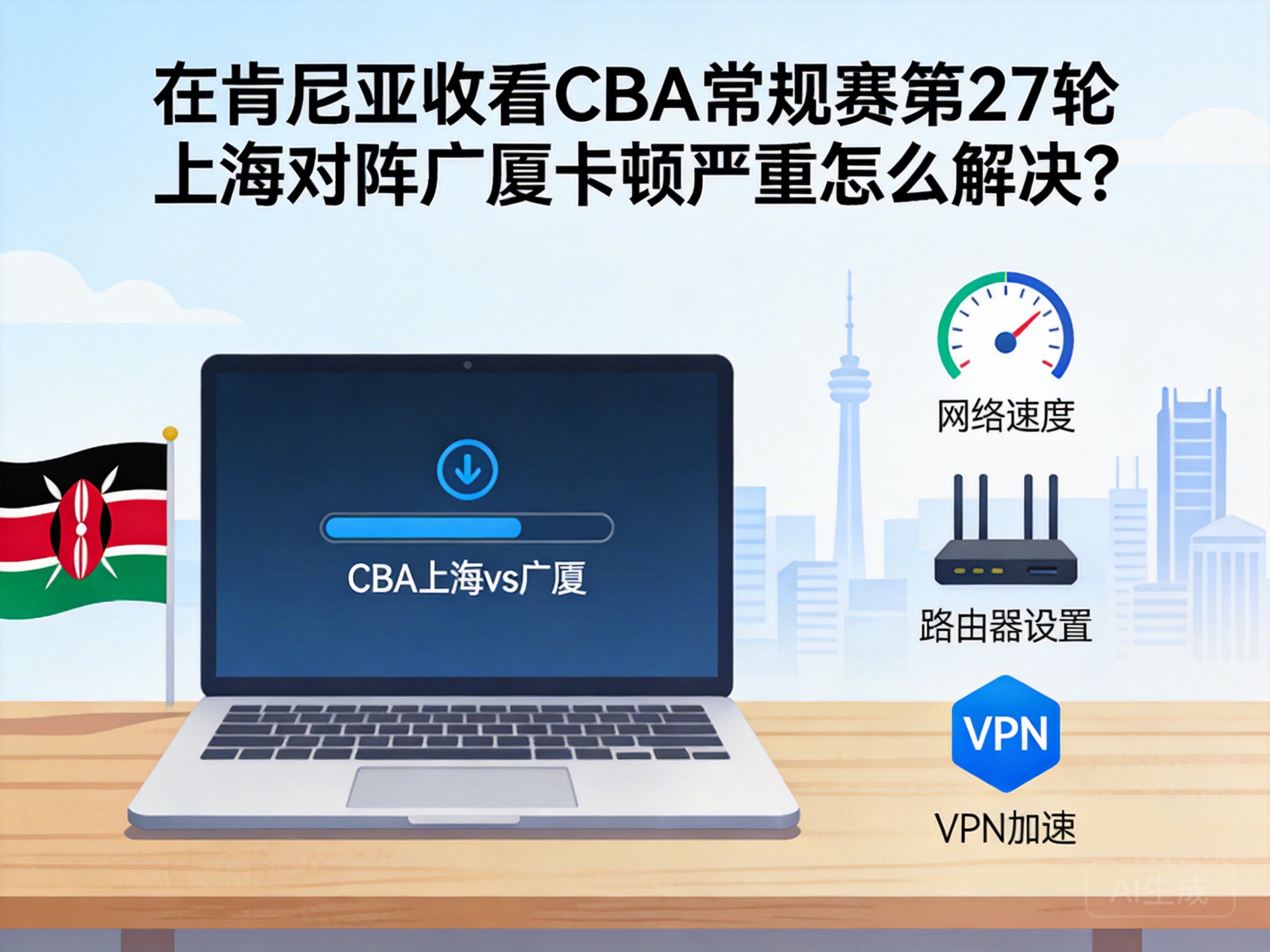How to Fix Severe Buffering When Watching CBA Regular Season Round 27: Shanghai vs. Guangsha in Kenya?