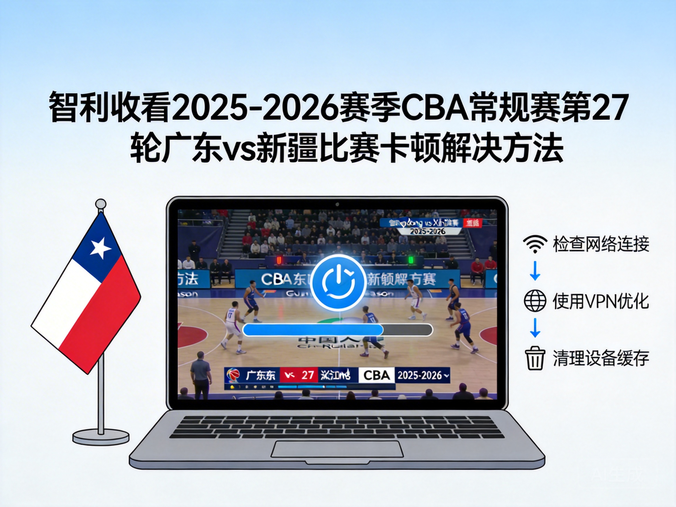 How to Fix Buffering Issues When Watching the 27th Round of 2025-2026 CBA Regular Season (Guangdong vs. Xinjiang) in Chile?