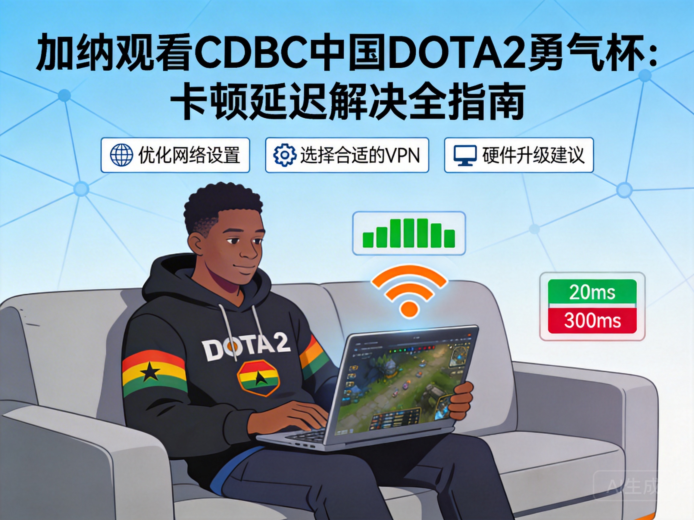 加纳观看CDBC中国DOTA2勇气杯:卡顿延迟解决全指南