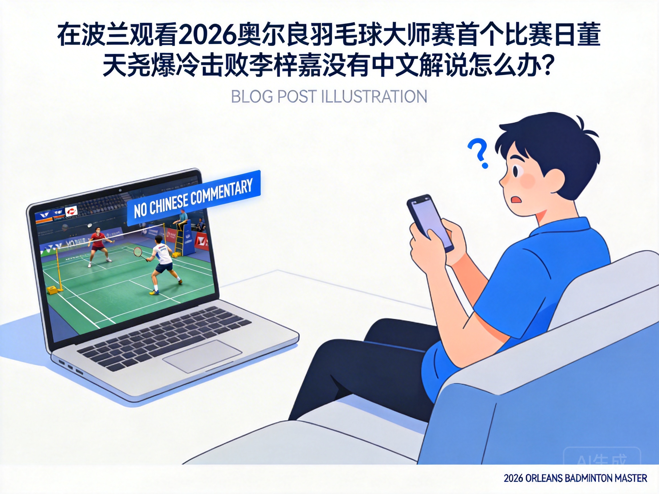 What to Do If There's No Chinese Commentary for Dong Tianyao's Upset Win Over Lee Zii Jia on the First Day of 2026 Orleans Badminton Masters in Poland?