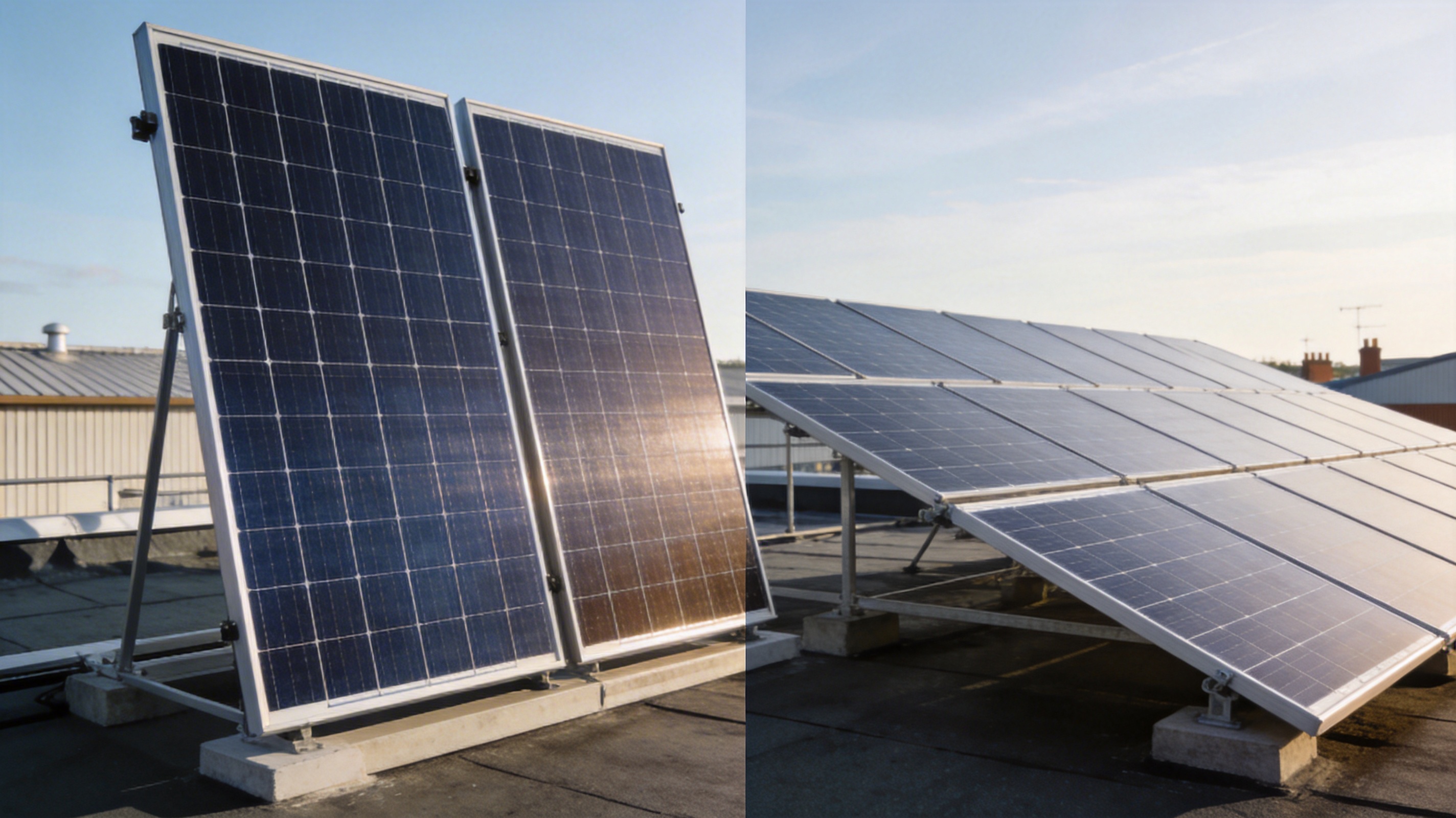 Comparison diagram showing cell structures of standard vs high power modules