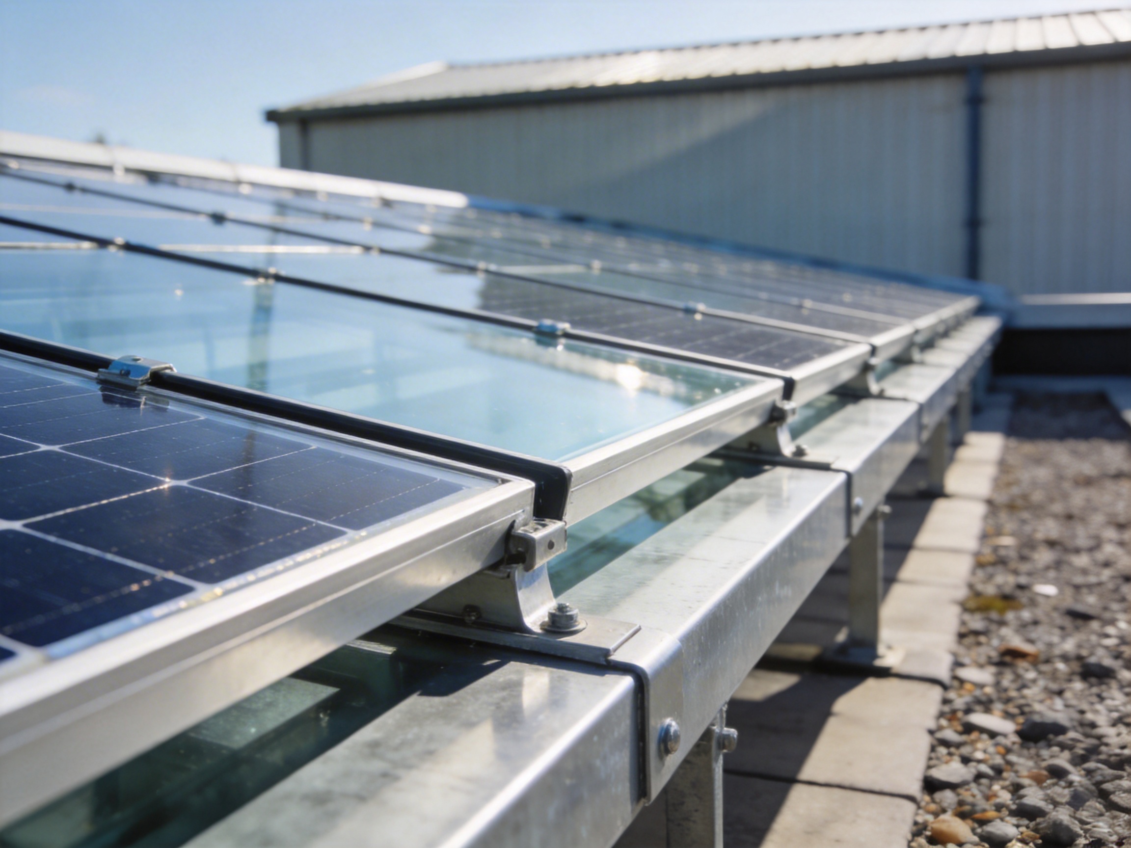 Infographic showing cost breakdown percentages for commercial solar installation