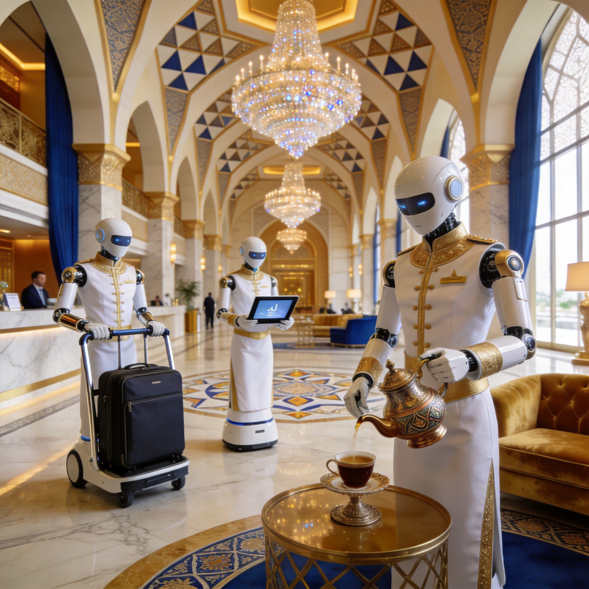 Hotel Chain Service Robots