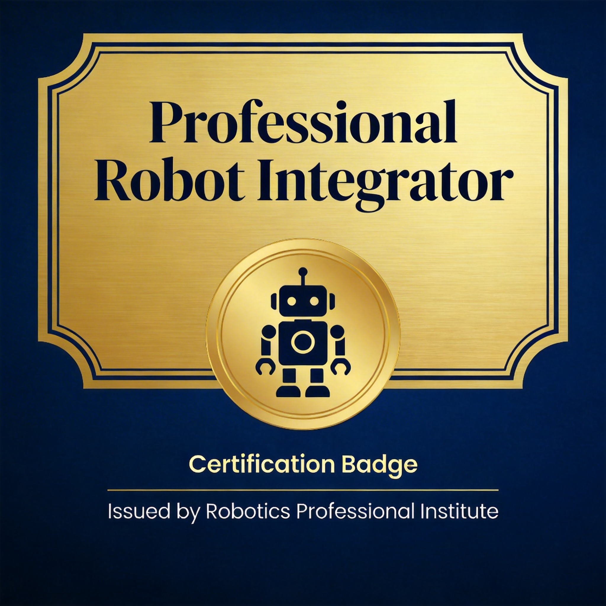 Certified Robot Integrator