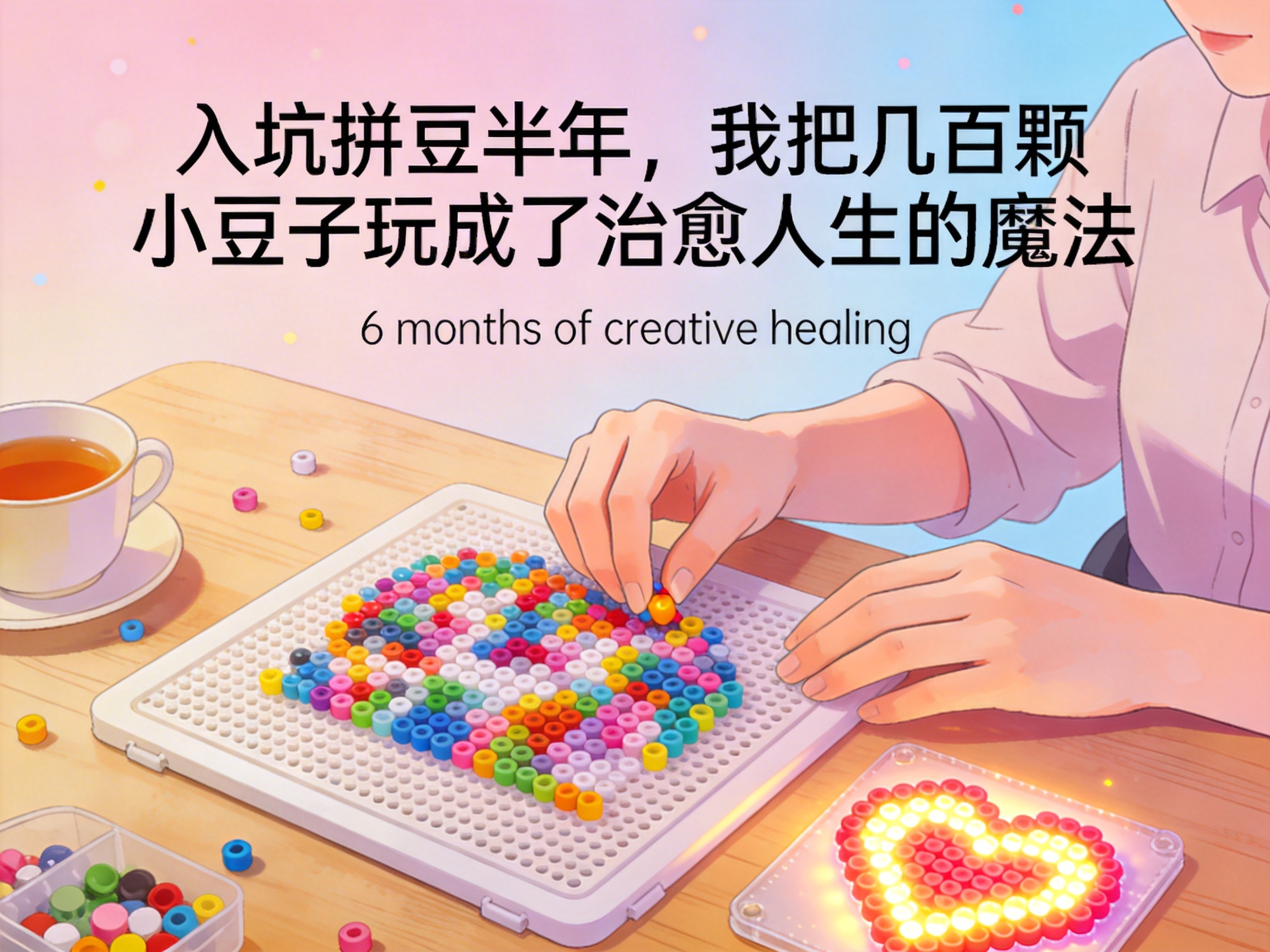 入坑拼豆半年，我把几百颗小豆子玩成了治愈人生的魔法