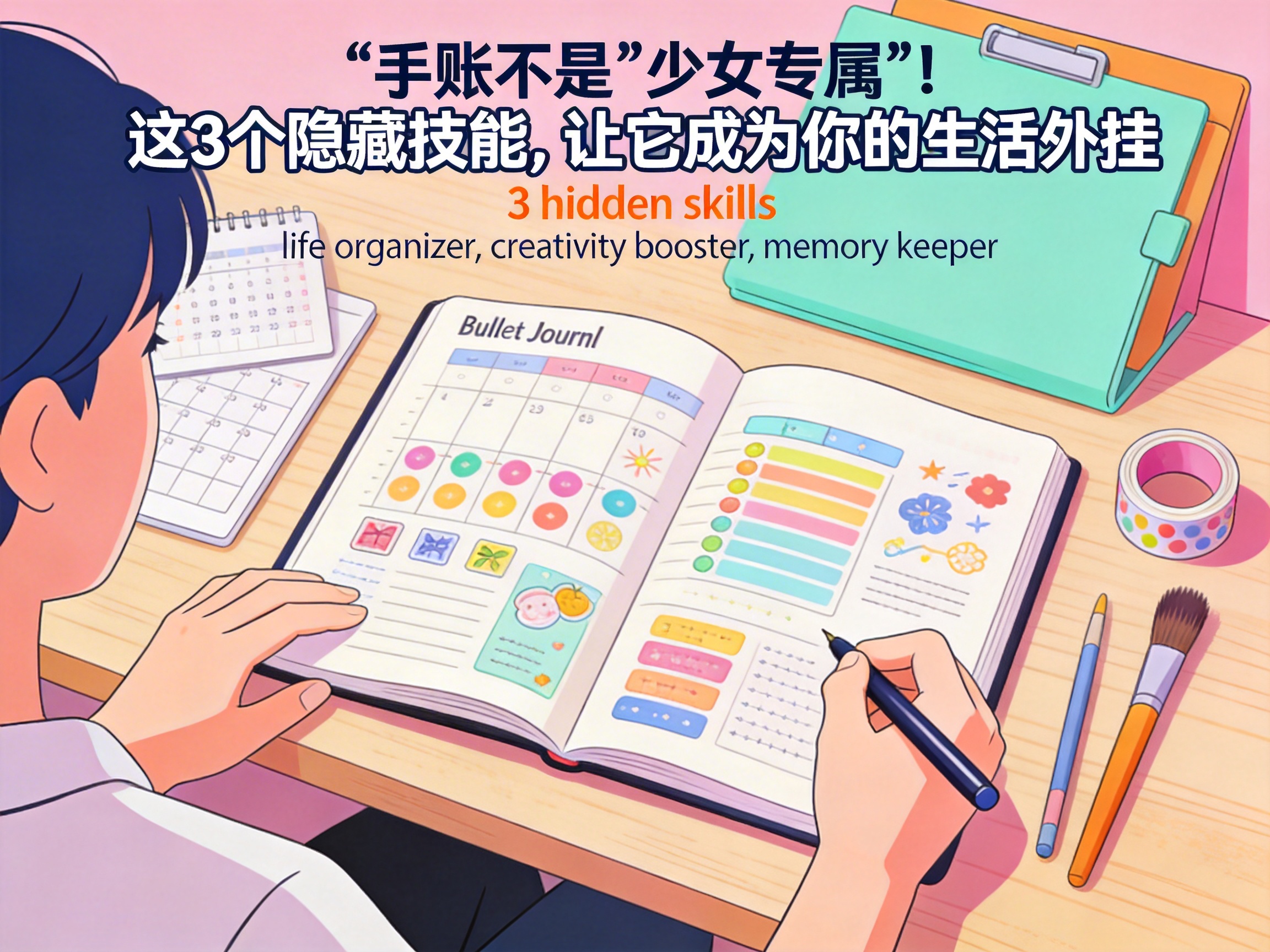 手账不是“少女专属”！这3个隐藏技能，让它成为你的生活外挂封面
