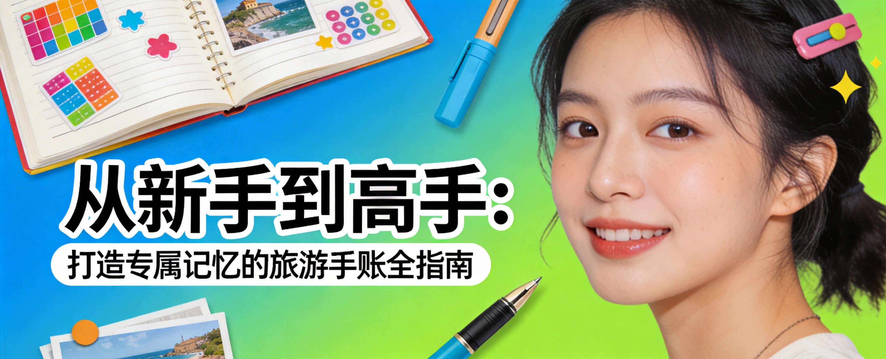 旅游手账制作全指南:从新手到高手的记忆留存技巧封面