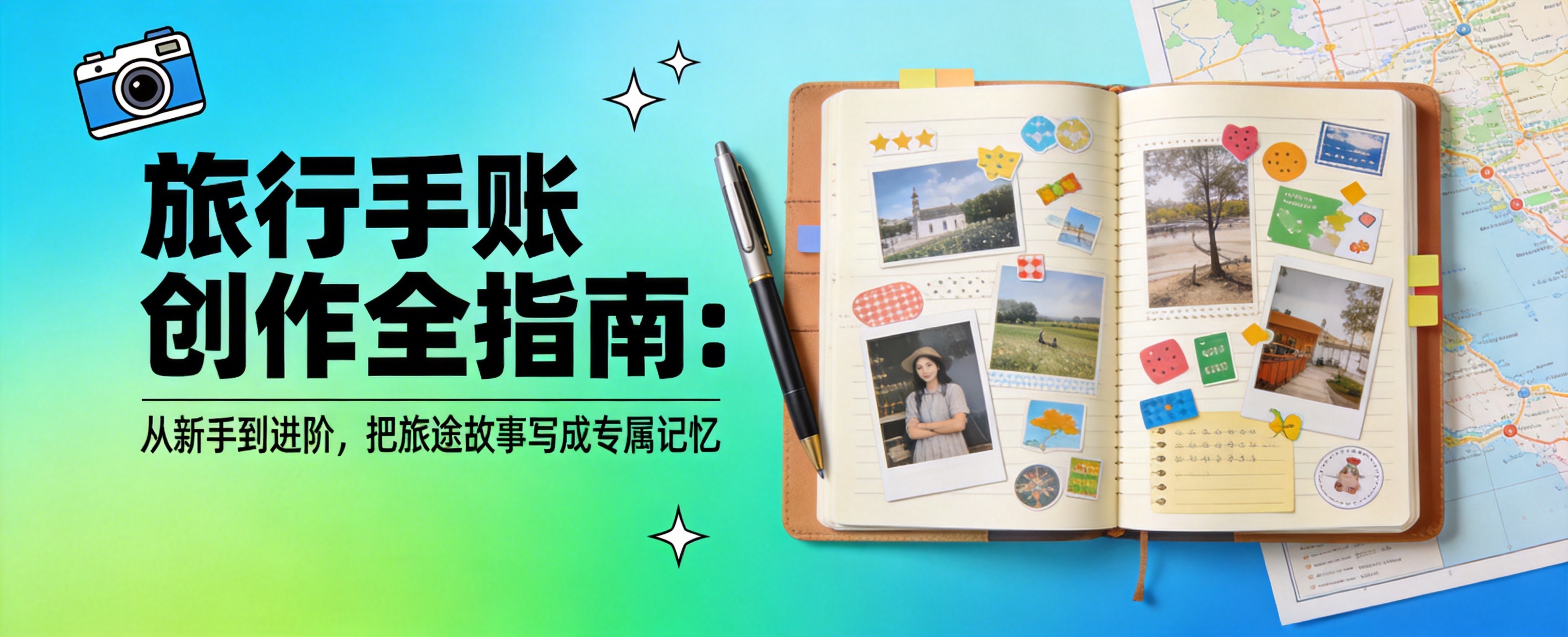 旅行手账创作全指南 新手到进阶留存旅途记忆封面