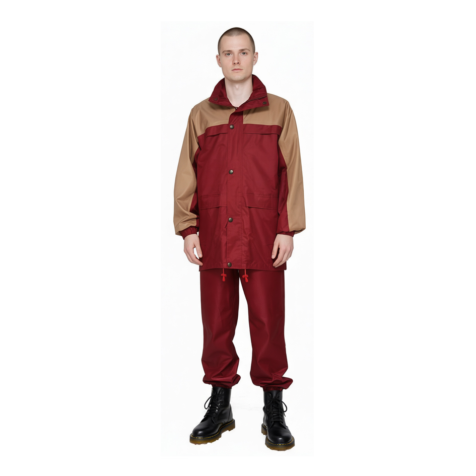 Polyester Pongee Color Block Workwear Set