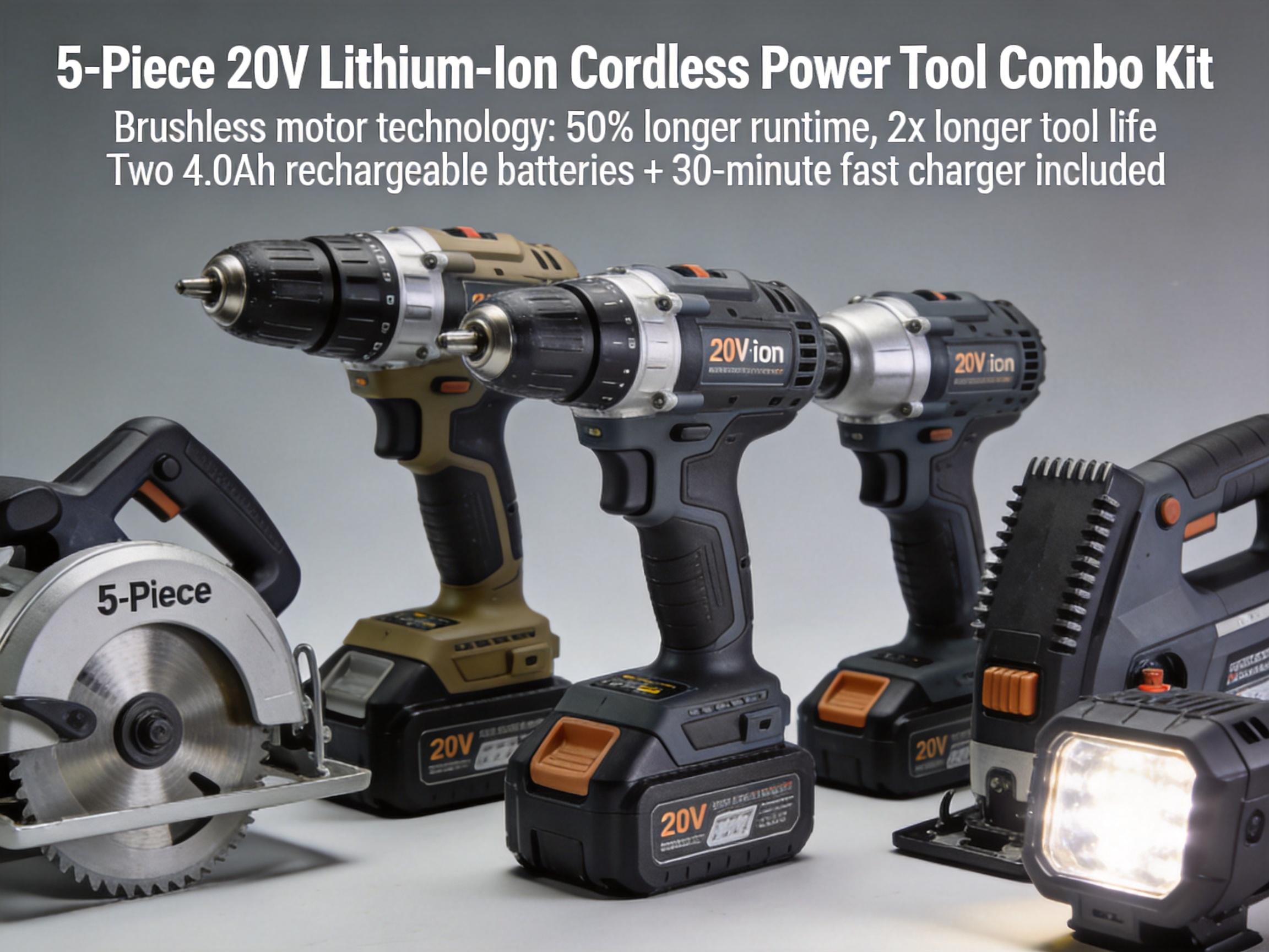 Cordless Power Tool Combo Kit