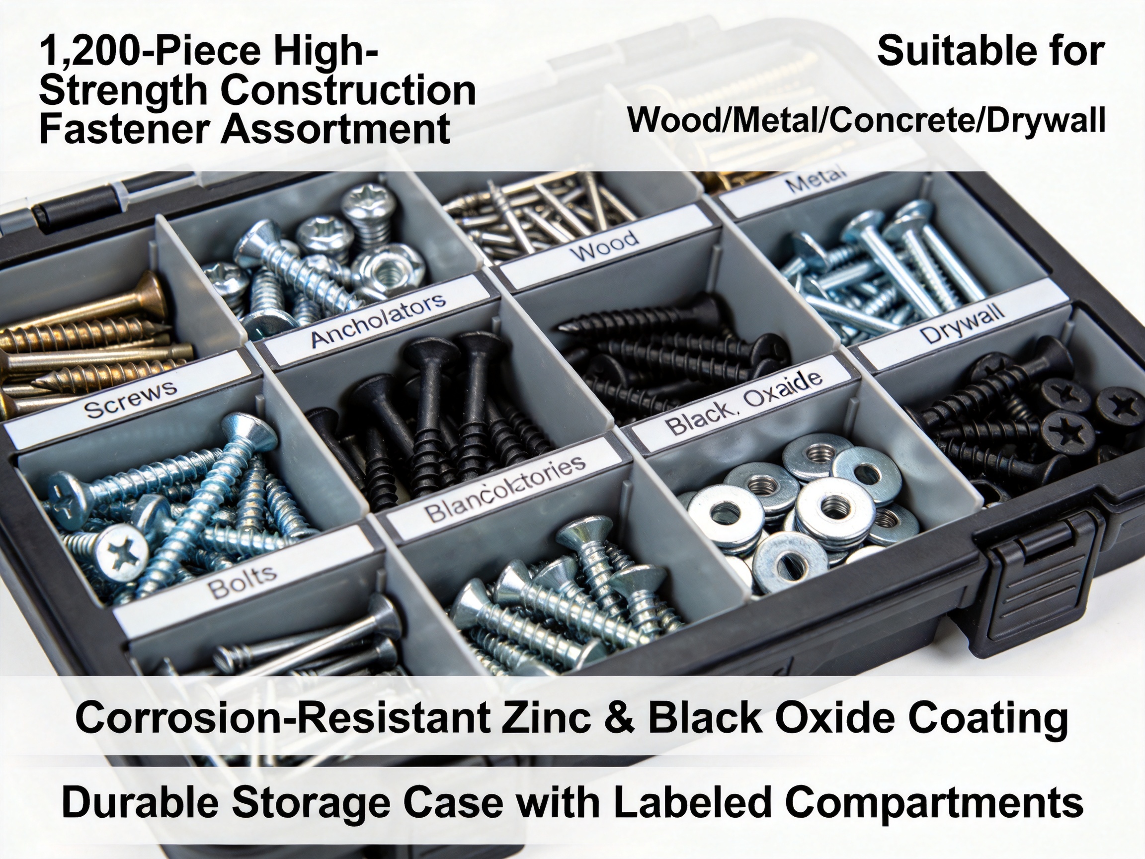 High-Strength Construction Fastener Assortment