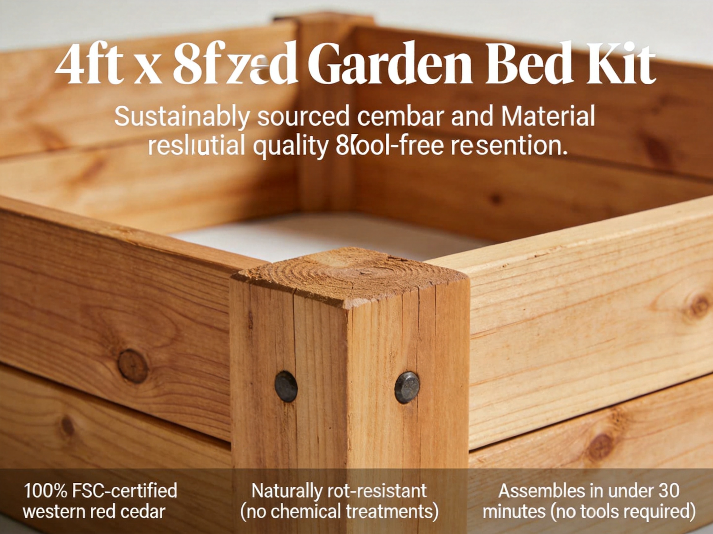 Raised Garden Bed Kit (4ft x 8ft)