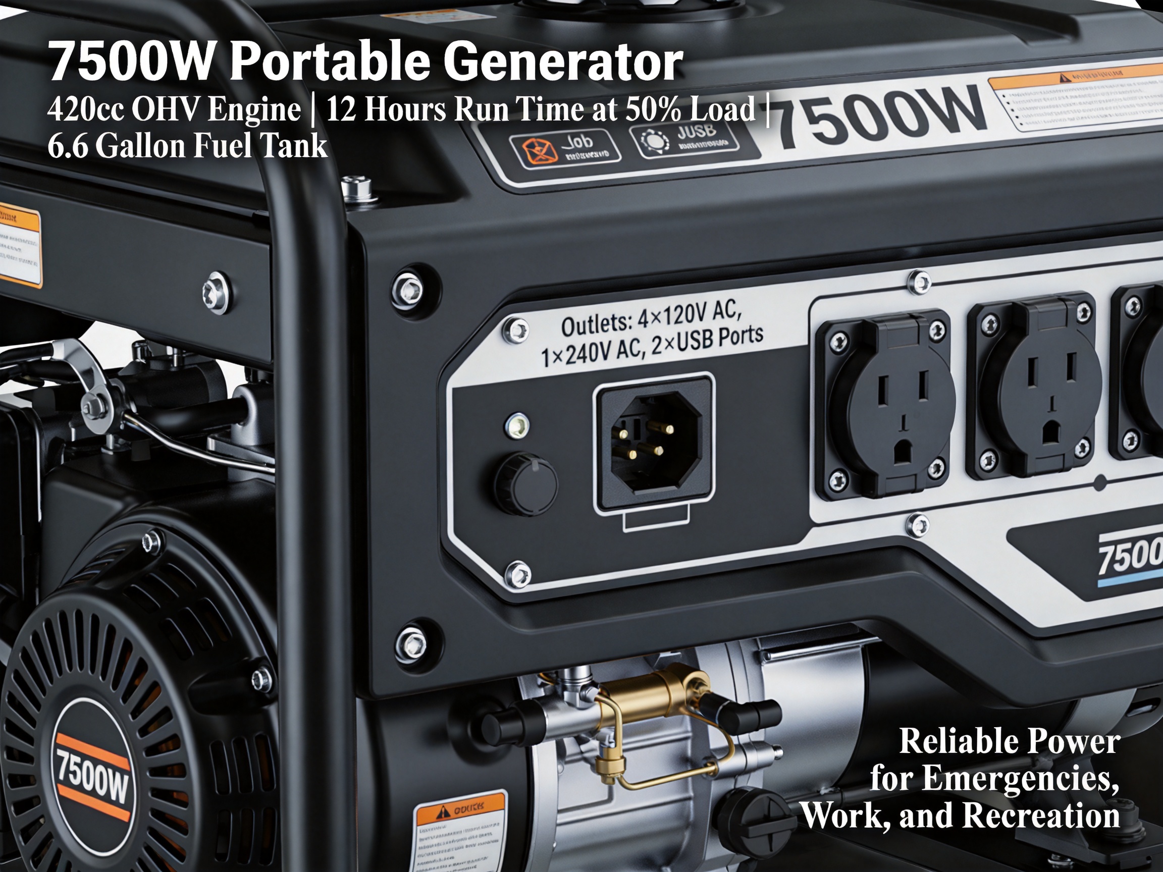 7500W Portable Generator