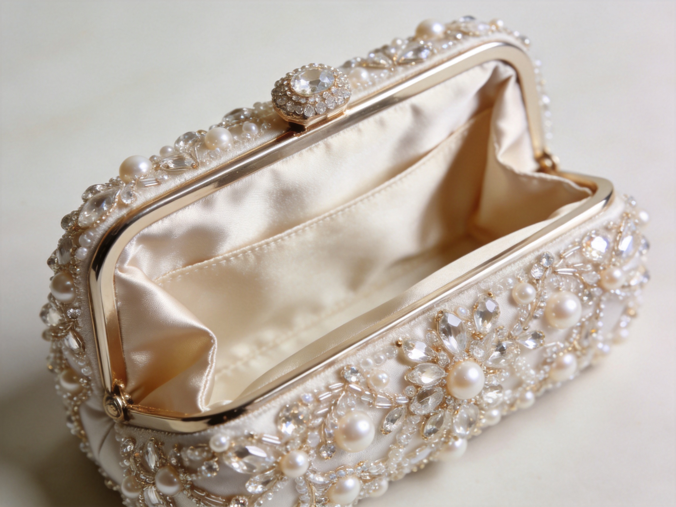 Stella Beaded Bridal Clutch