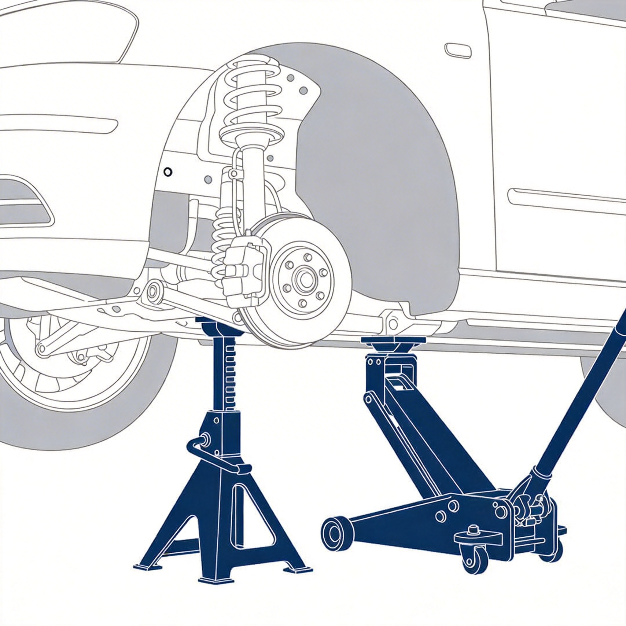 Position the Jack and Lift