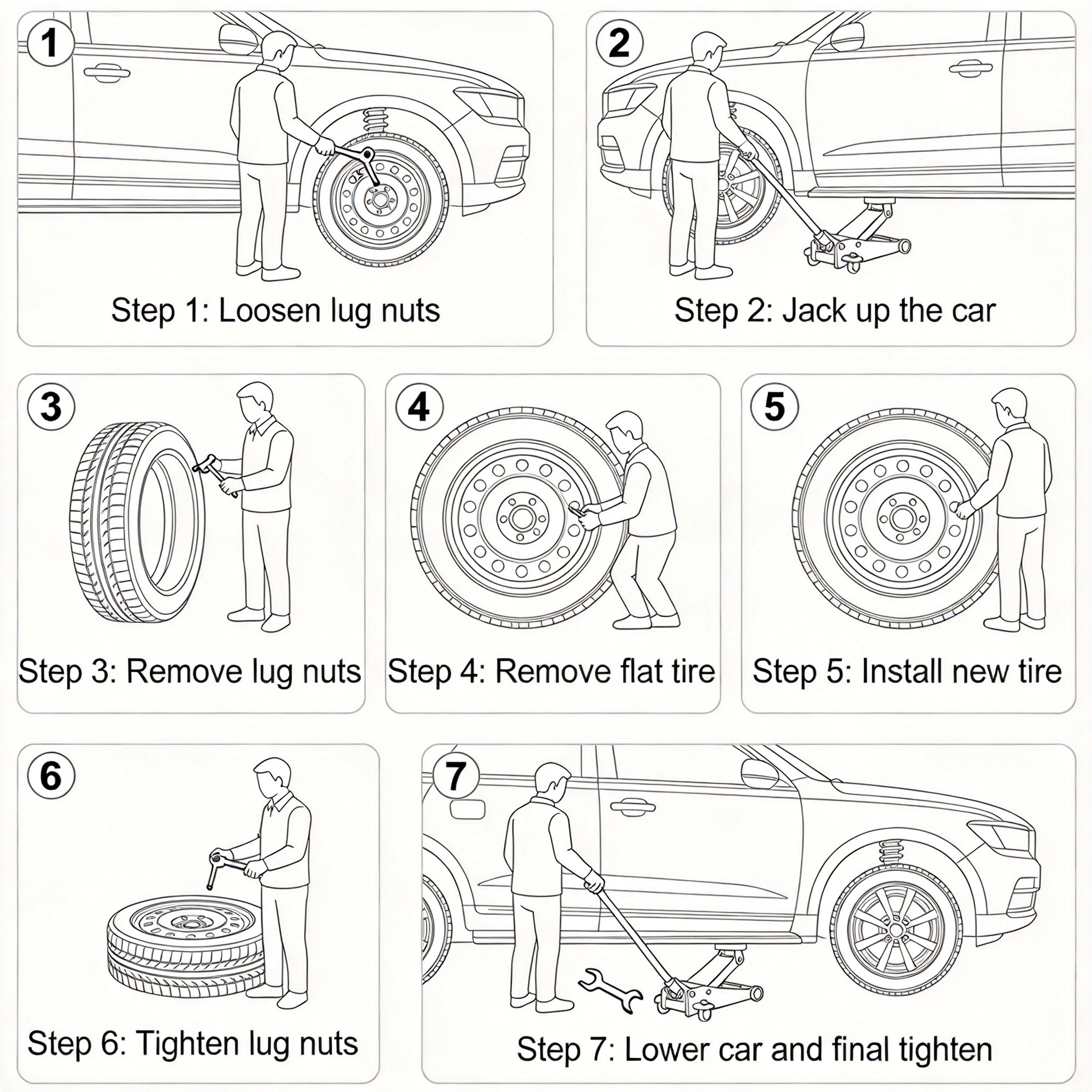 Remove the Flat Tire