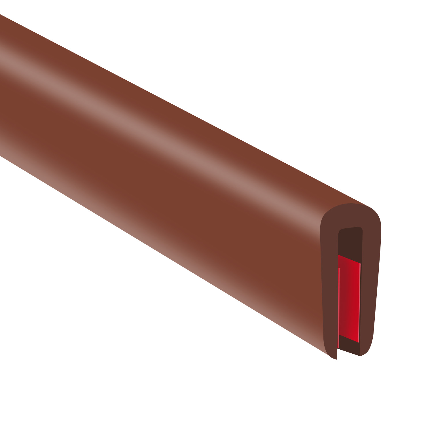 Rubber Edge Trim(Brown)