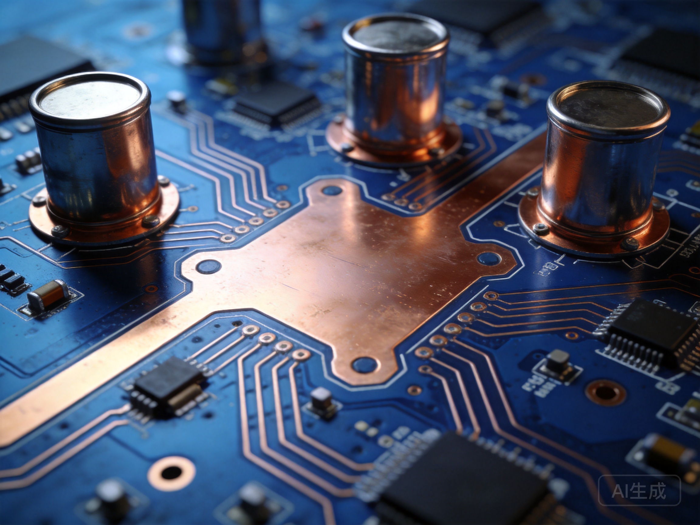 High current PCB EMI shielding with ground pours and shielding cans