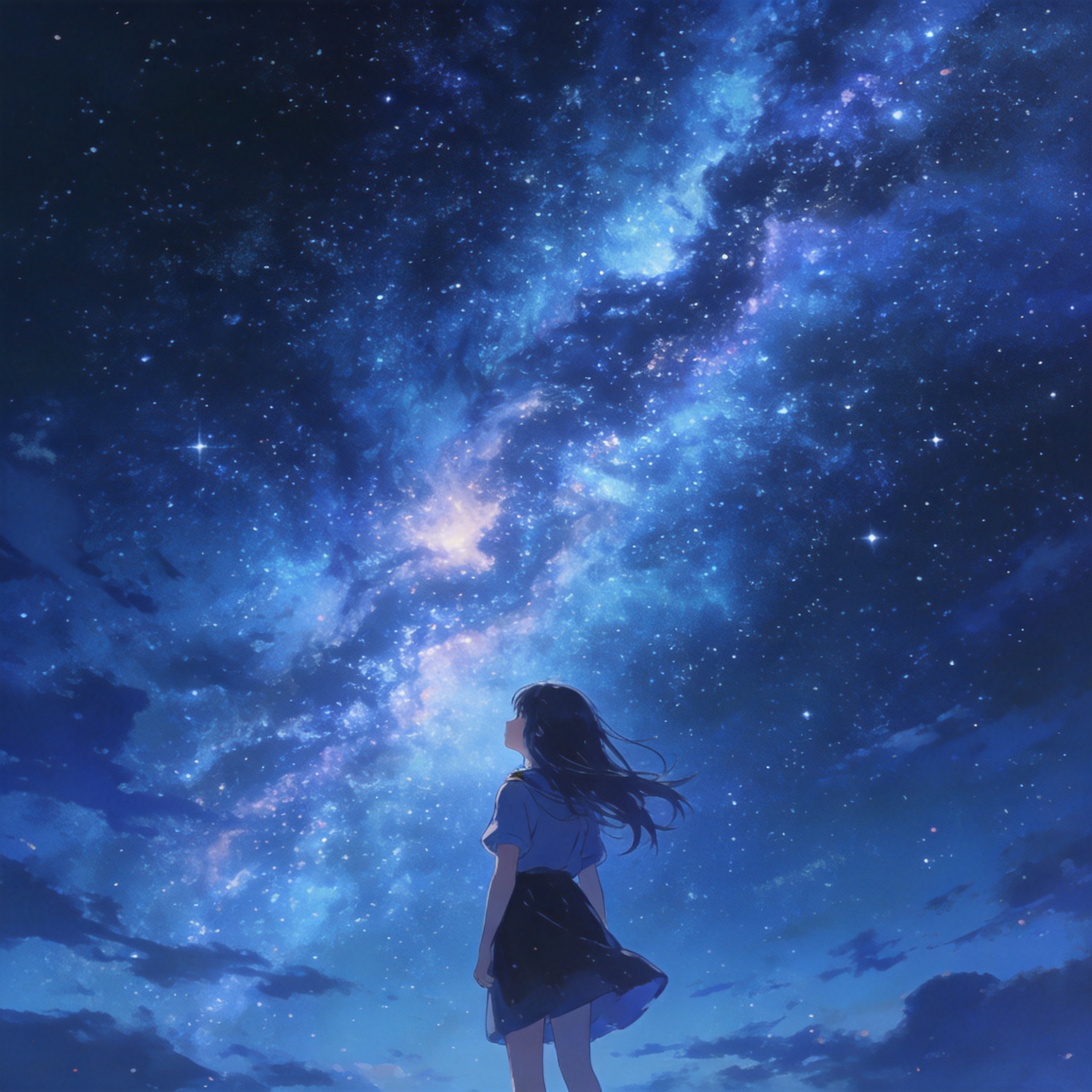 星空夜景动漫壁纸合集：璀璨银河
