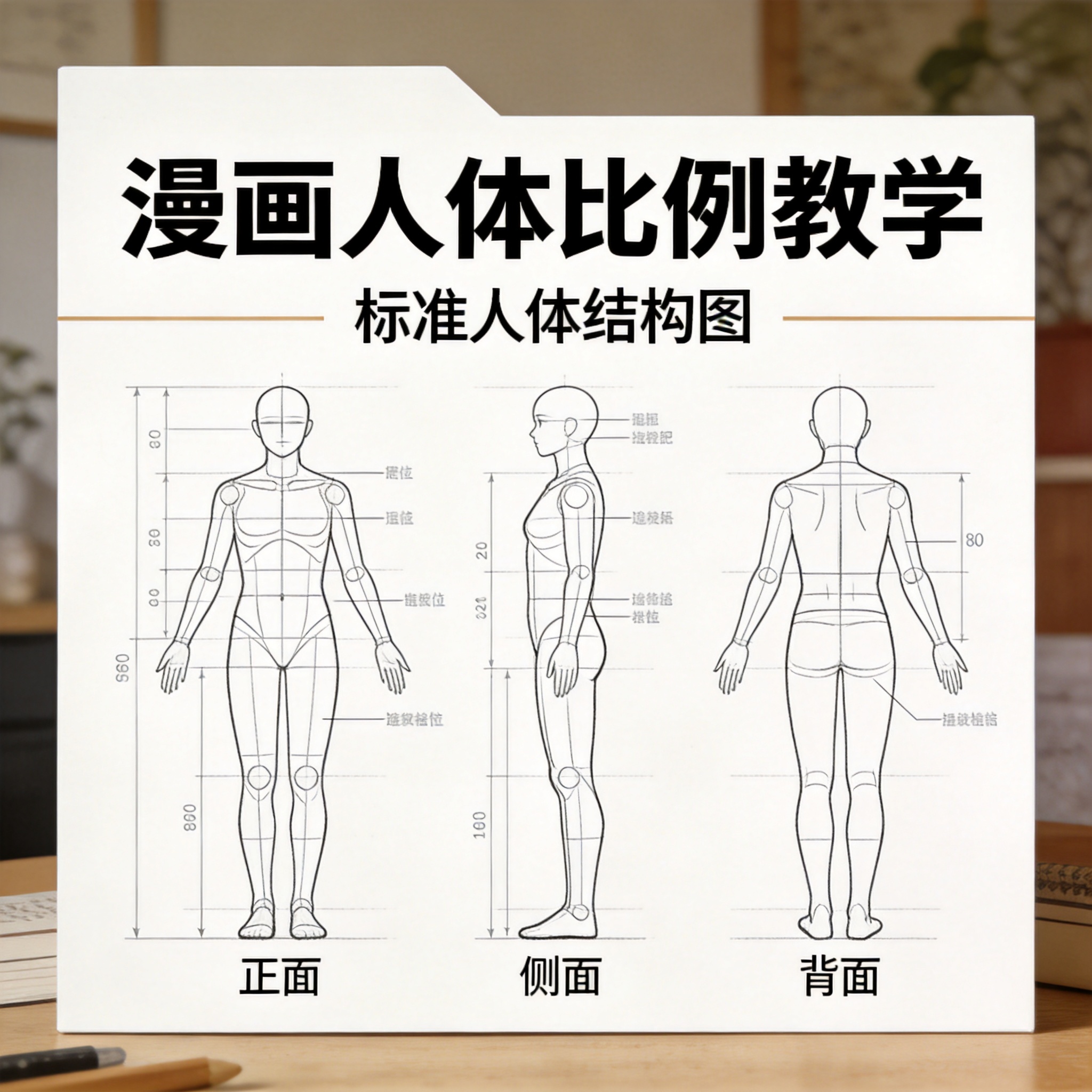 漫画人体比例教程：标准体型怎么画